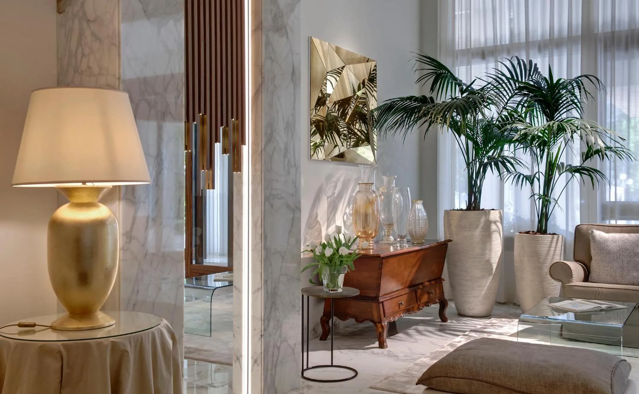 Lobby or reception, Bed in Terme Europa