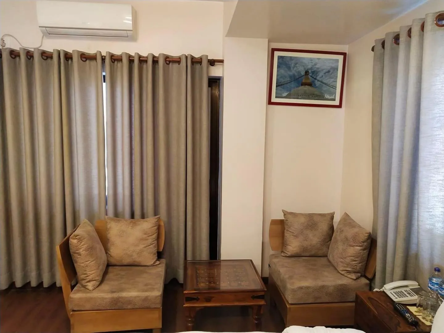 Seating area in Hotel Ramanam