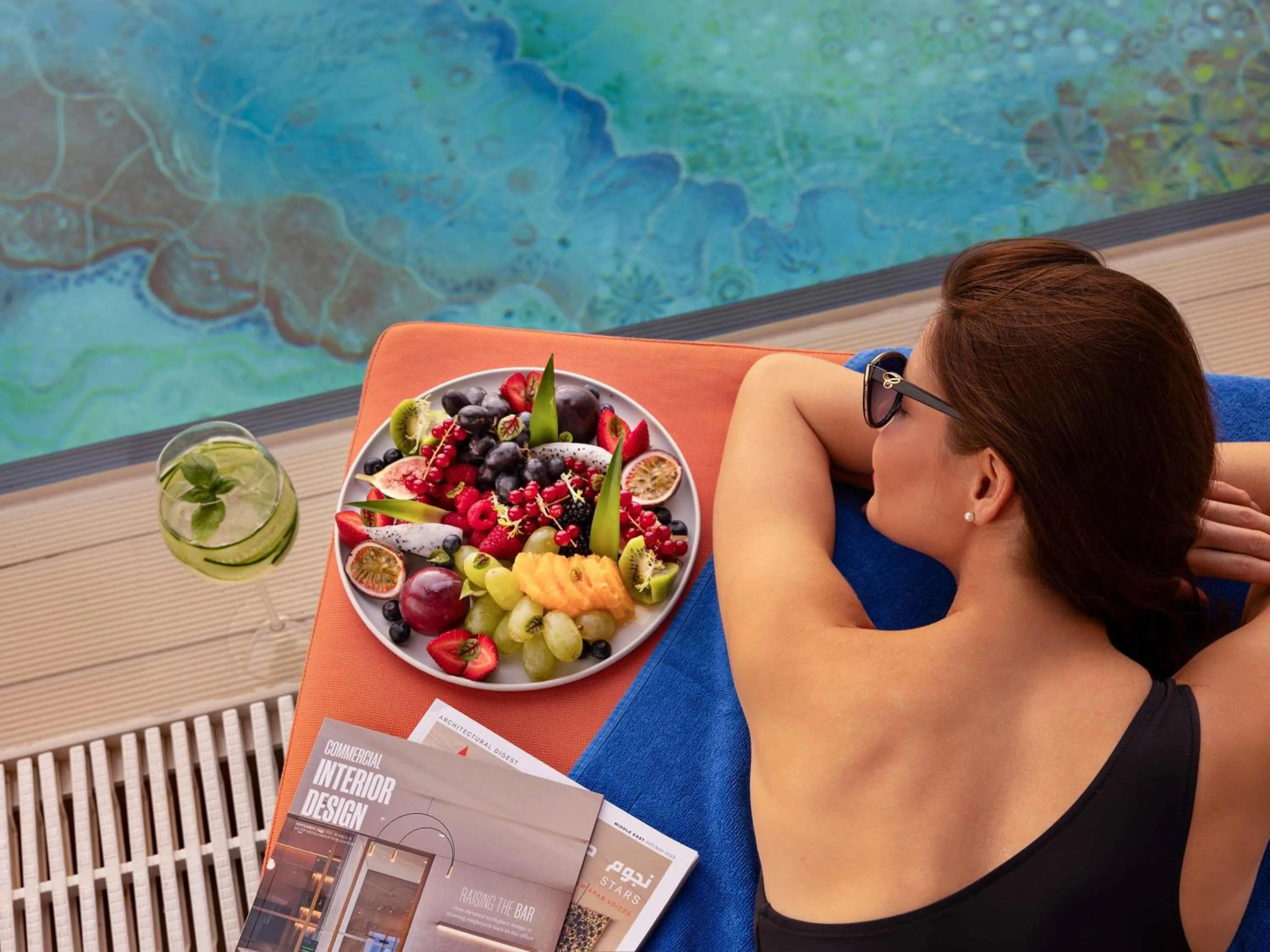 Pool view in Fairmont Dubai