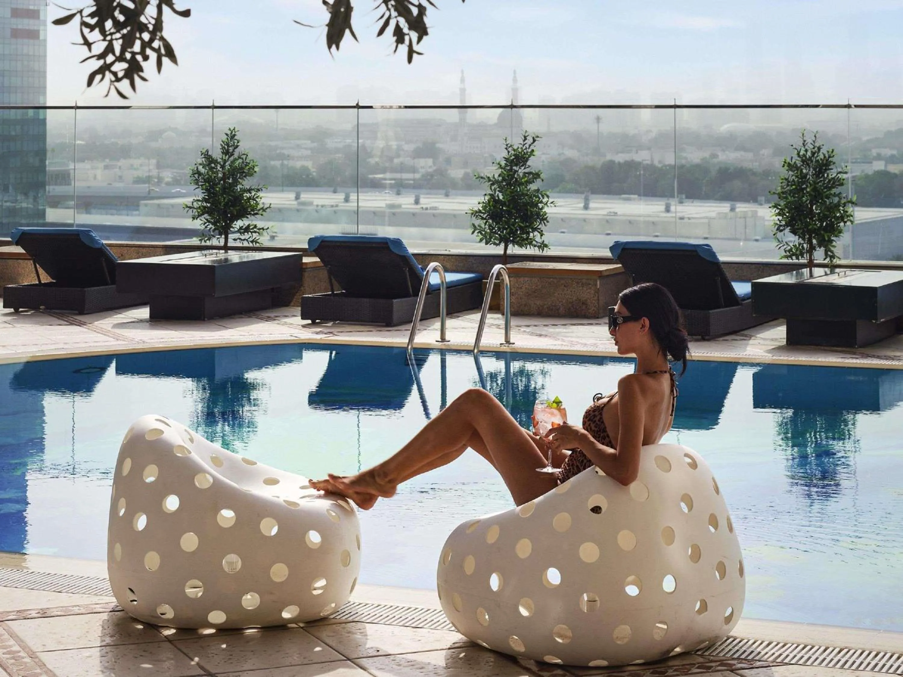Pool view in Fairmont Dubai