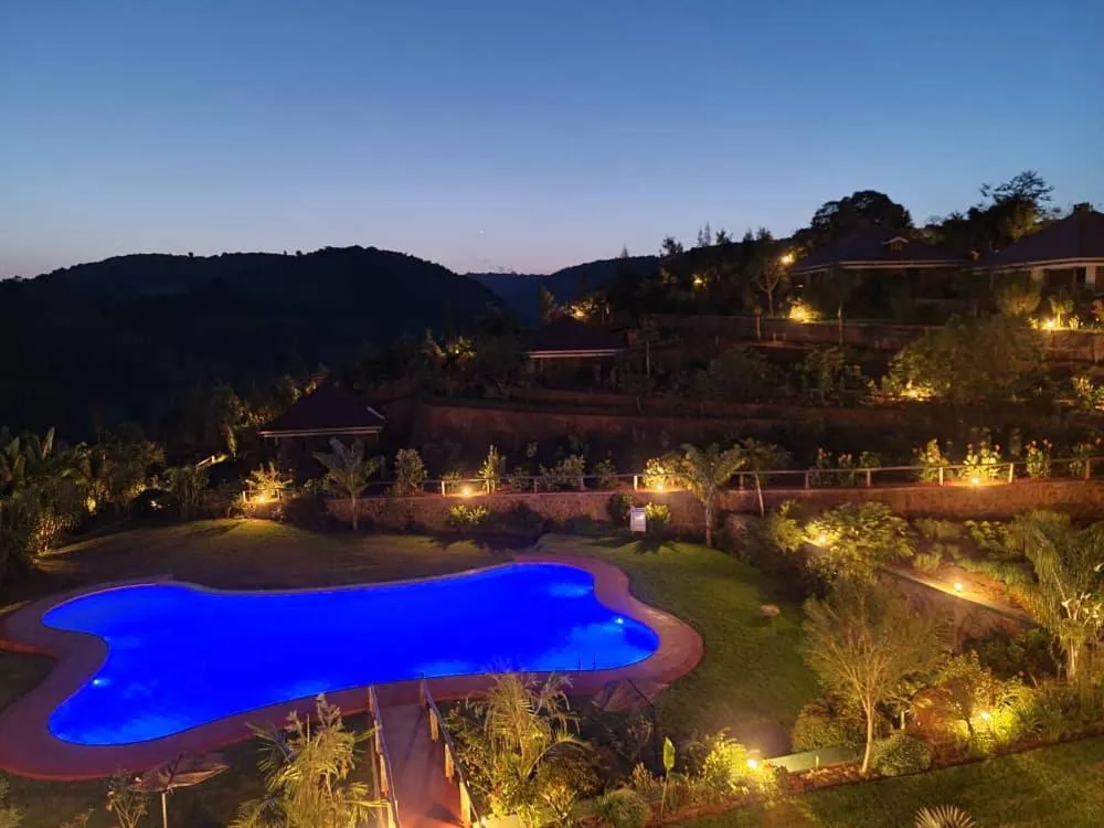 Pool view in Ngorongoro Marera Mountain View Lodge