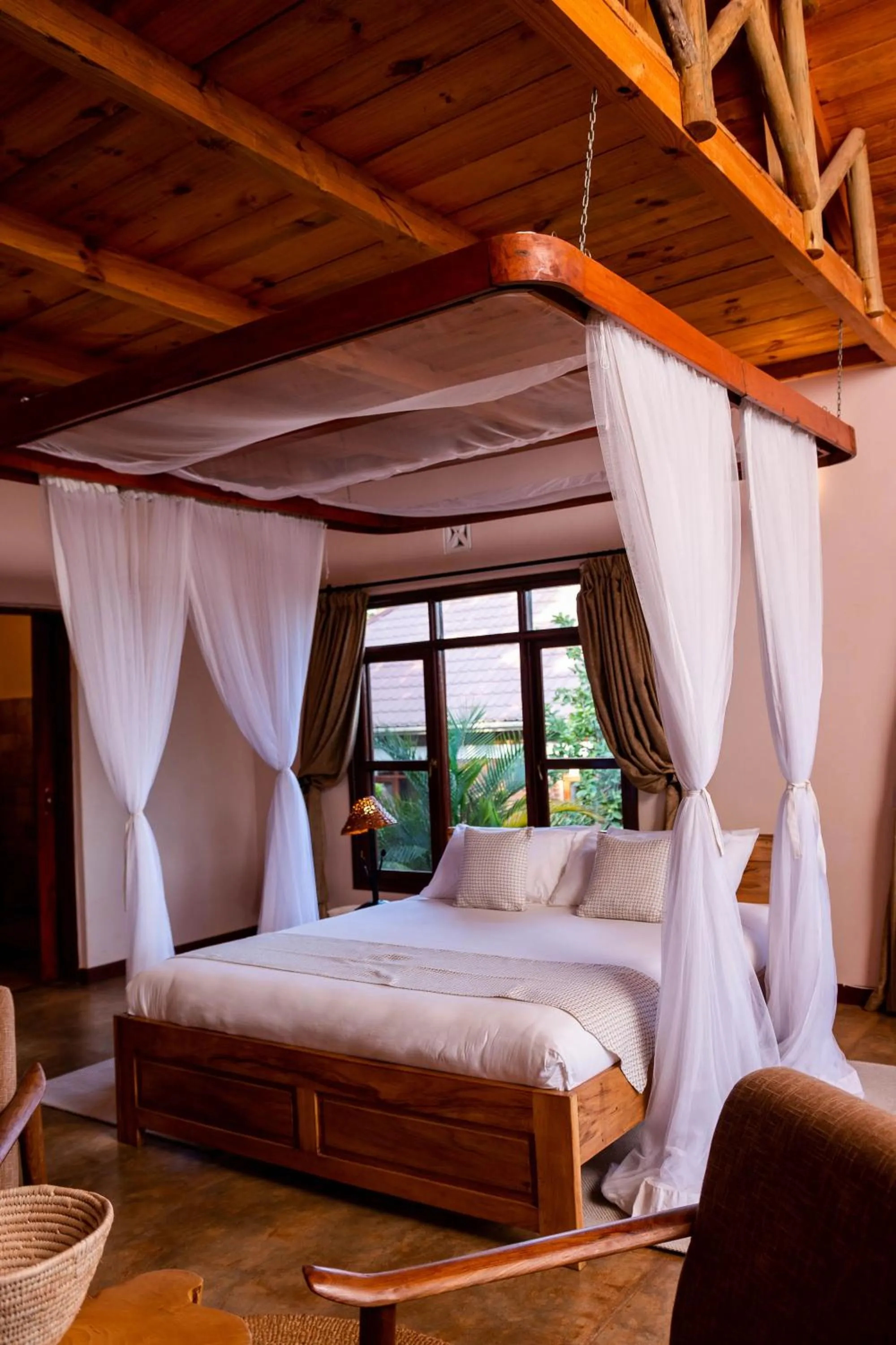 Bed in Ngorongoro Marera Mountain View Lodge