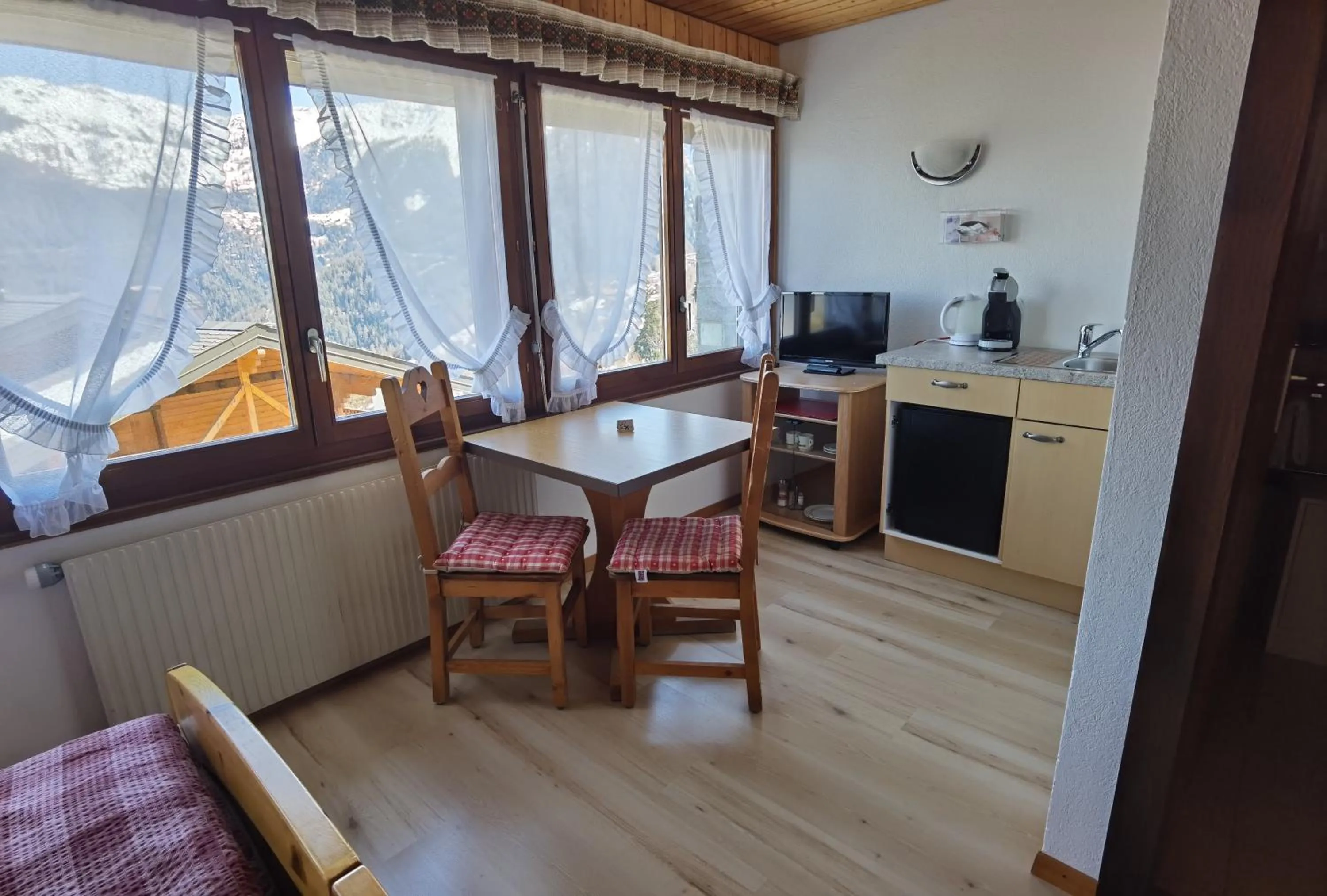 Bedroom in Auberge la Tzoumaz