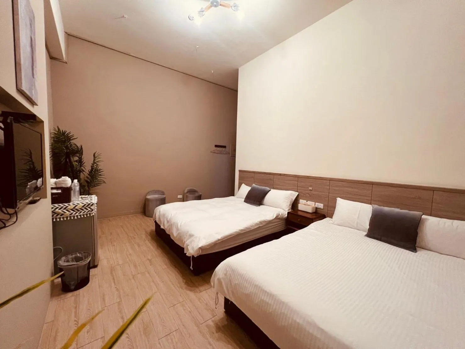 Bed in Fun Trip - Fu May Sea View Holiday house l 無敵海景交誼廳 l 附汽機車租賃 l