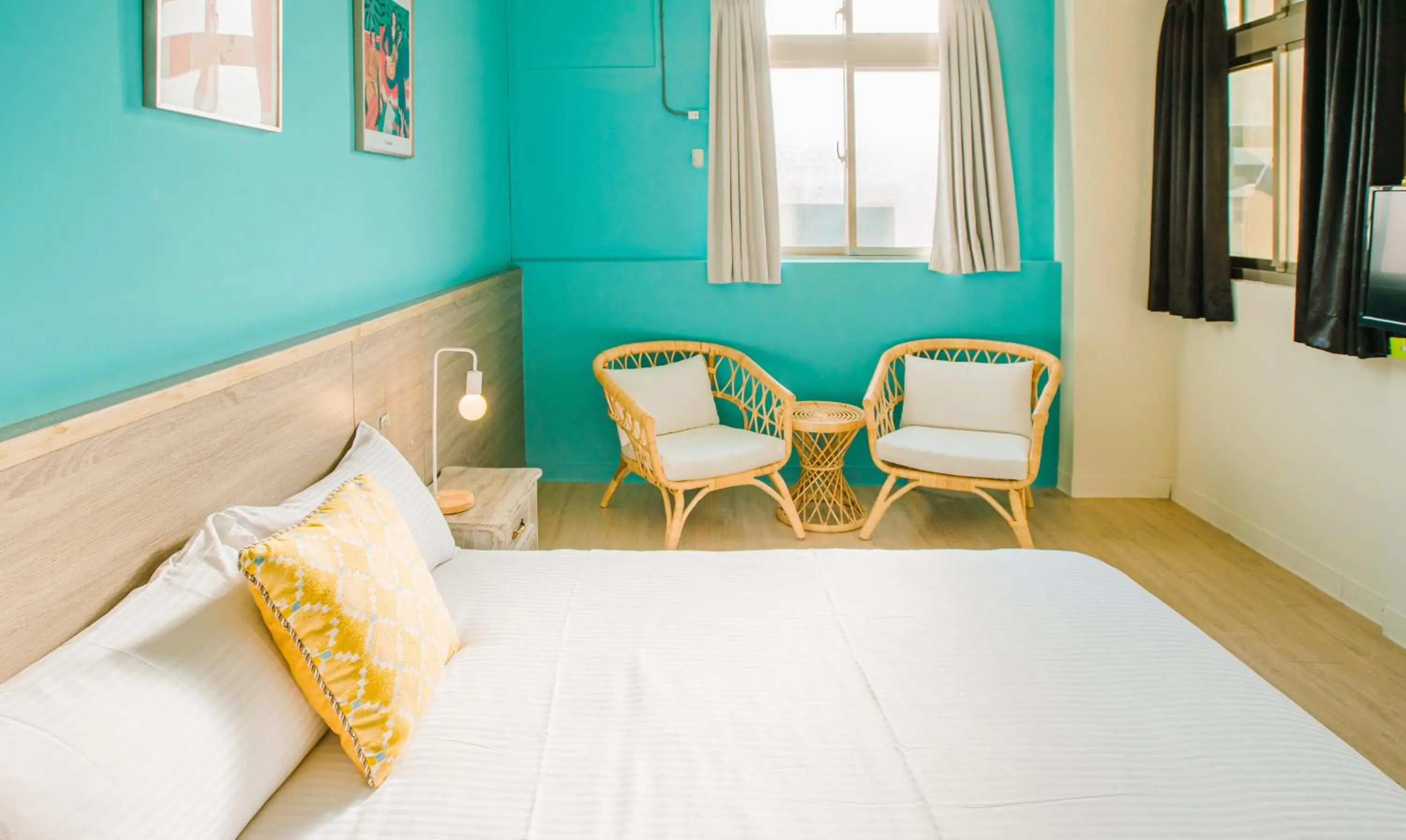 Photo of the whole room, Bed in Fun Trip - Fu May Sea View Holiday house l 無敵海景交誼廳 l 附汽機車租賃 l