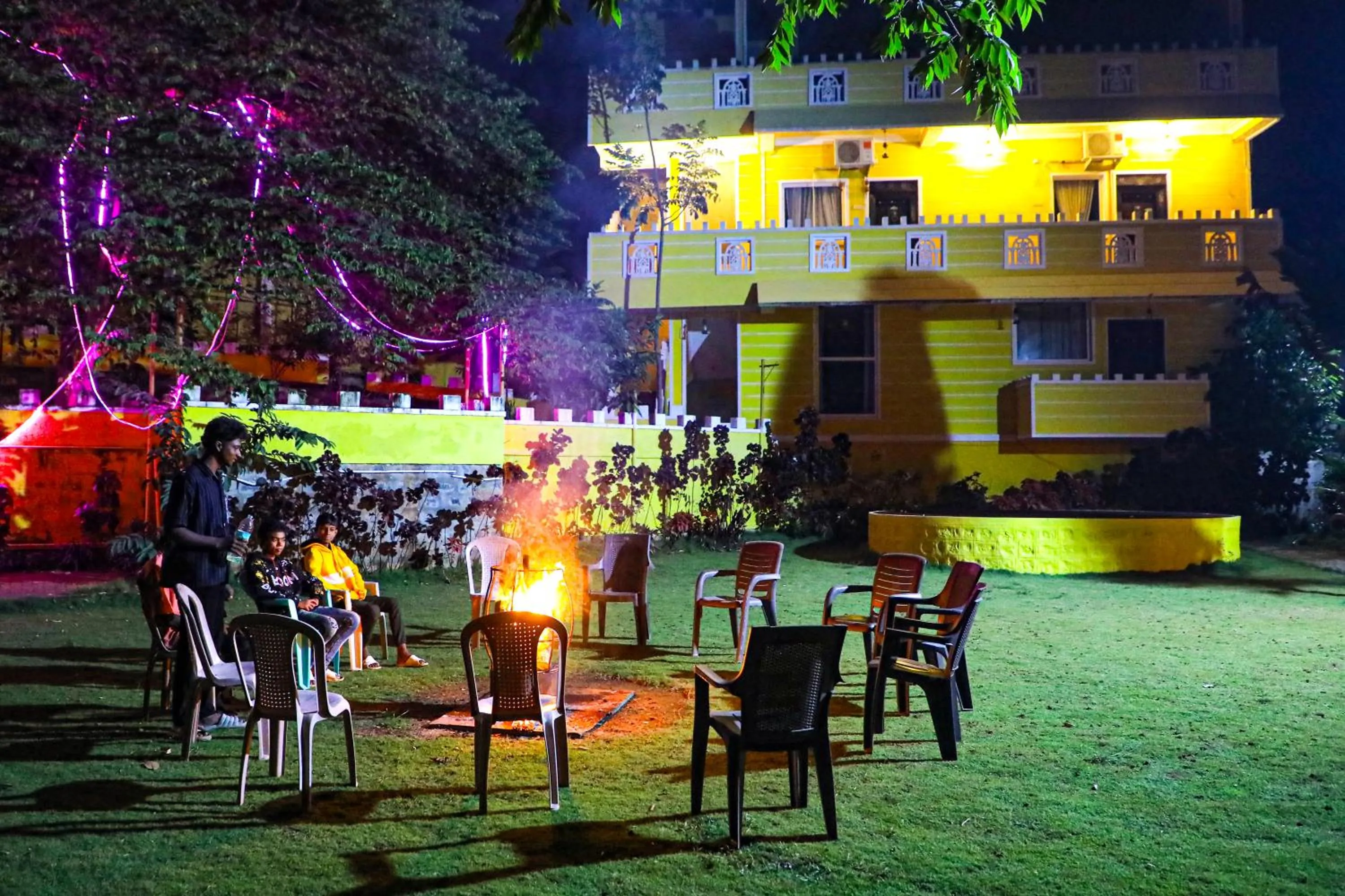 fireplace in Hill Fort Hotel And Resorts Yelagiri Hills