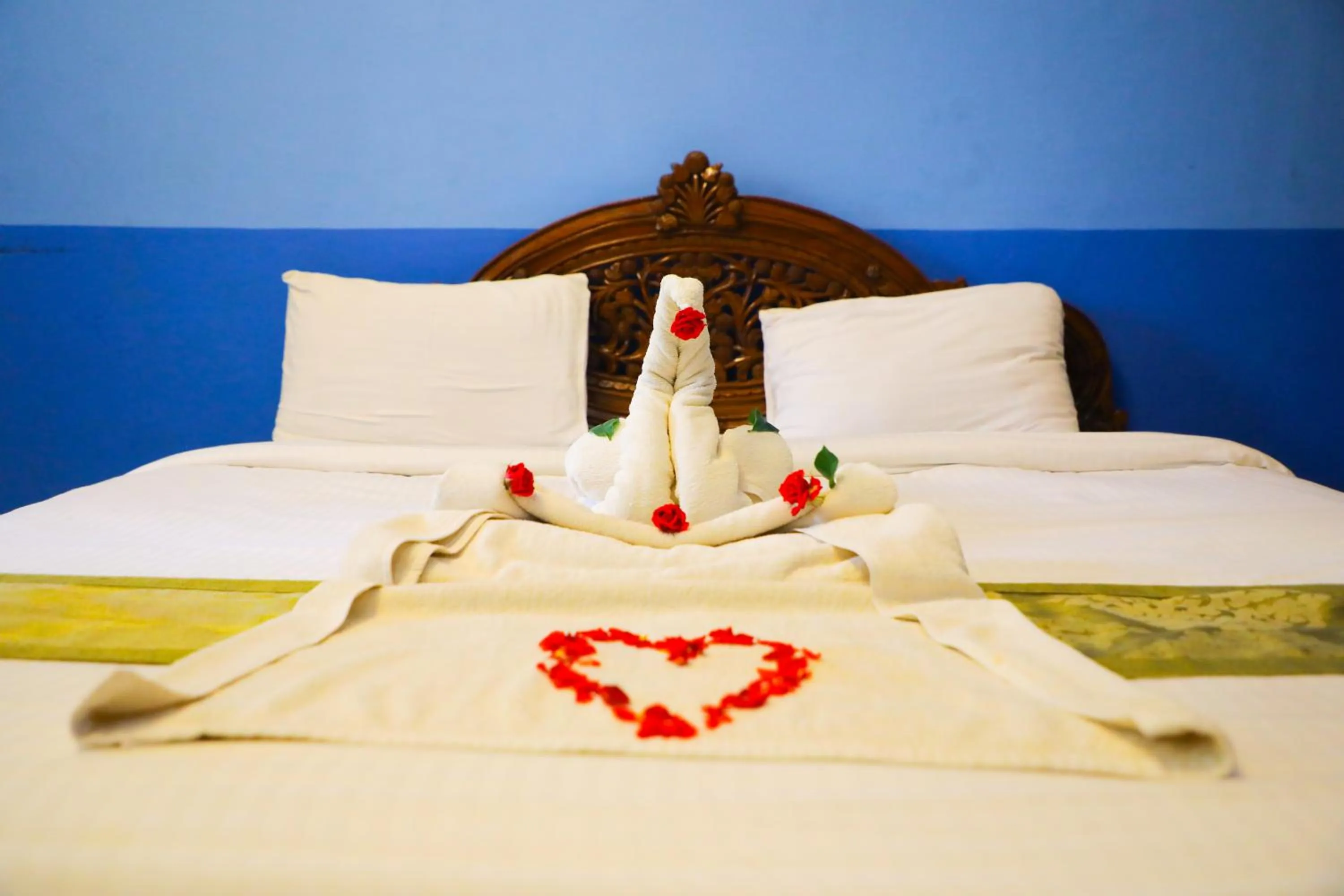 Decorative detail, Bed in Hill Fort Hotel And Resorts Yelagiri Hills