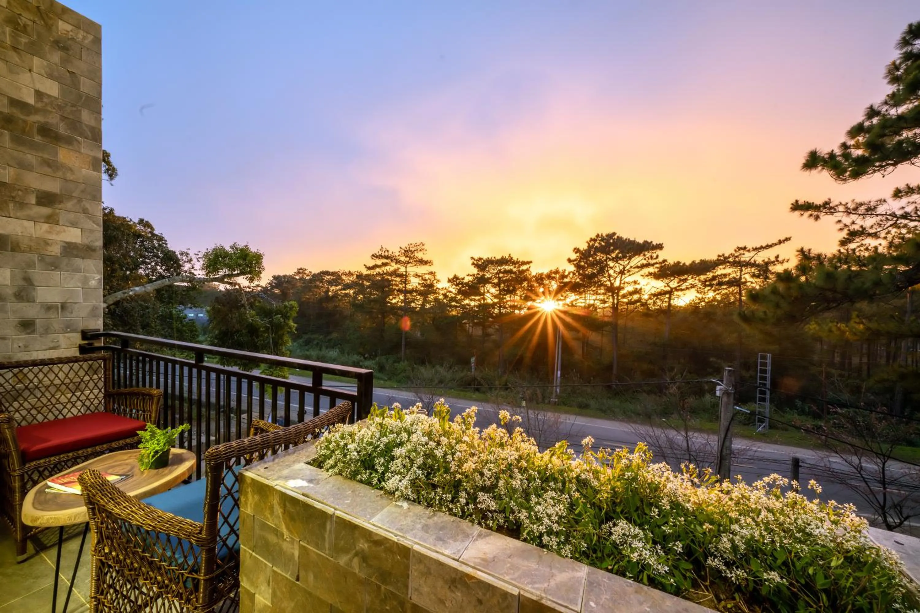Balcony/Terrace in Bach Duong Hotel