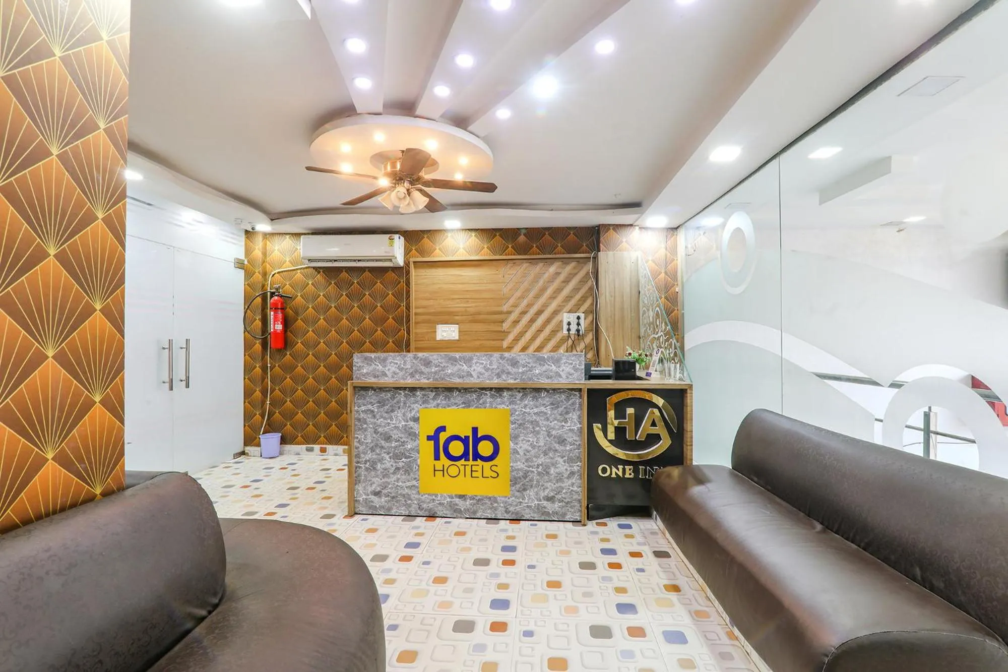 Lobby or reception in FabHotel A One Inn