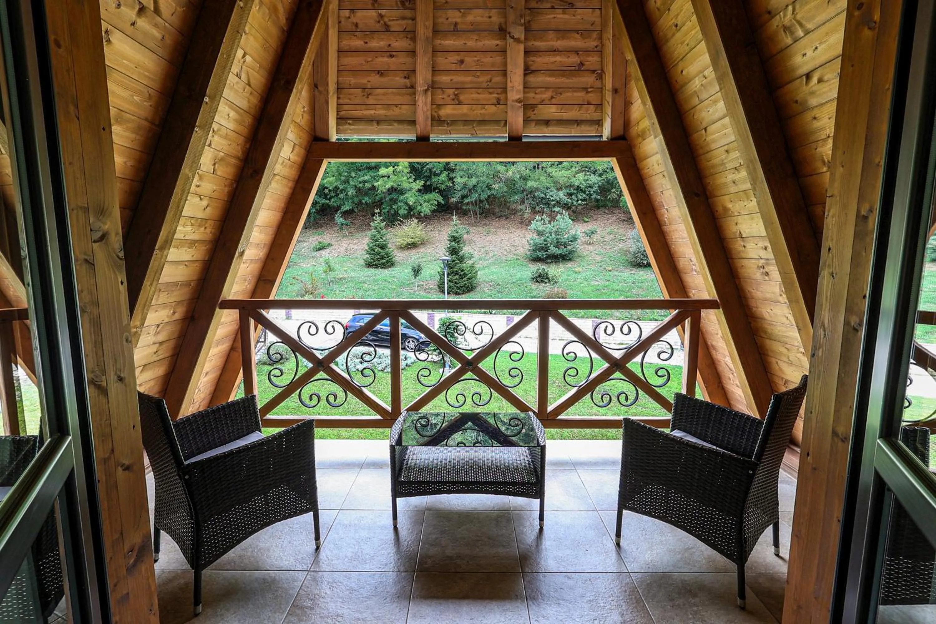 Balcony/Terrace in Etno Naselje Vrdnička kula - Fruške Terme