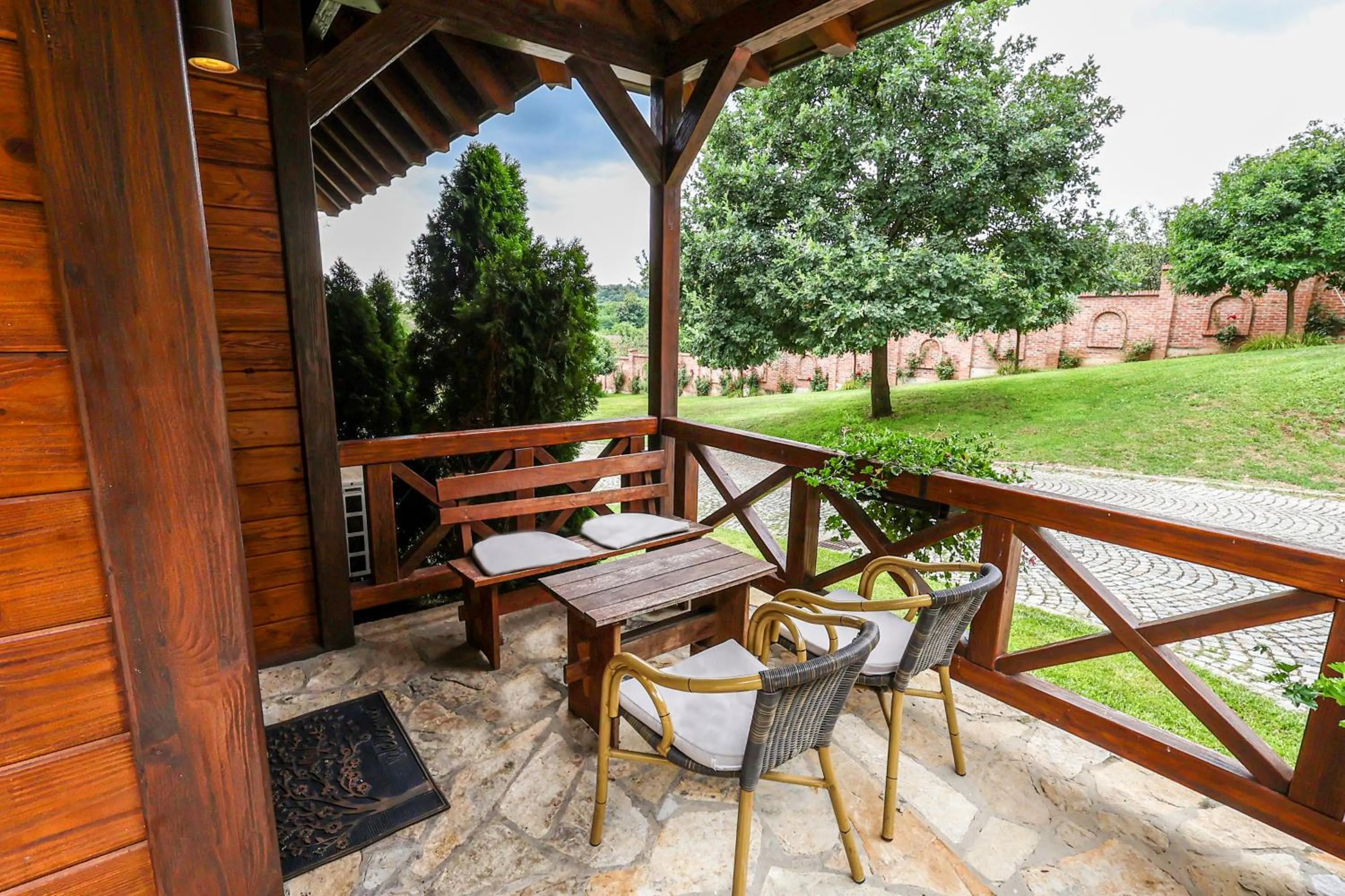 Balcony/Terrace in Etno Naselje Vrdnička kula - Fruške Terme