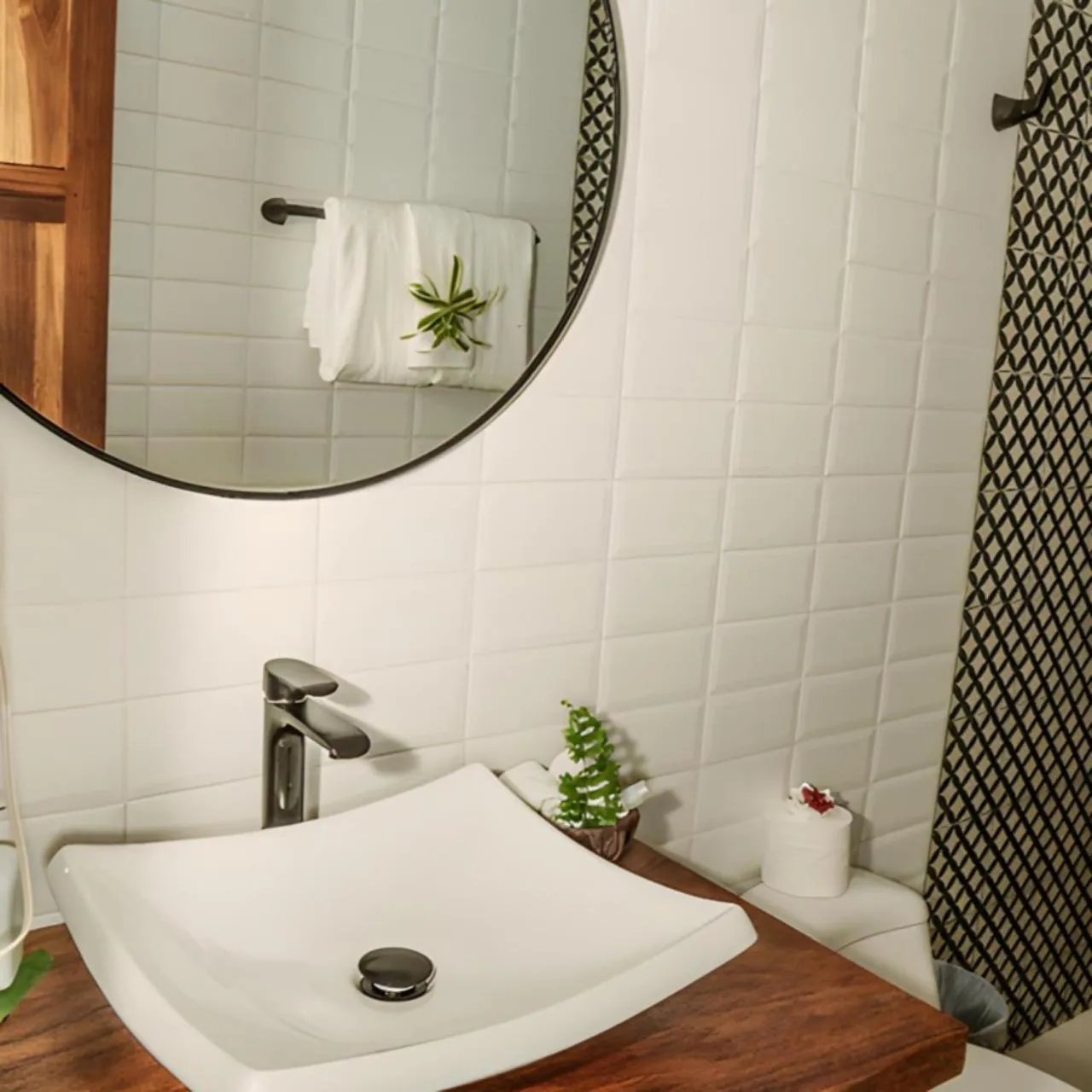 Shower in Hotel Villabosque Eco Boutique