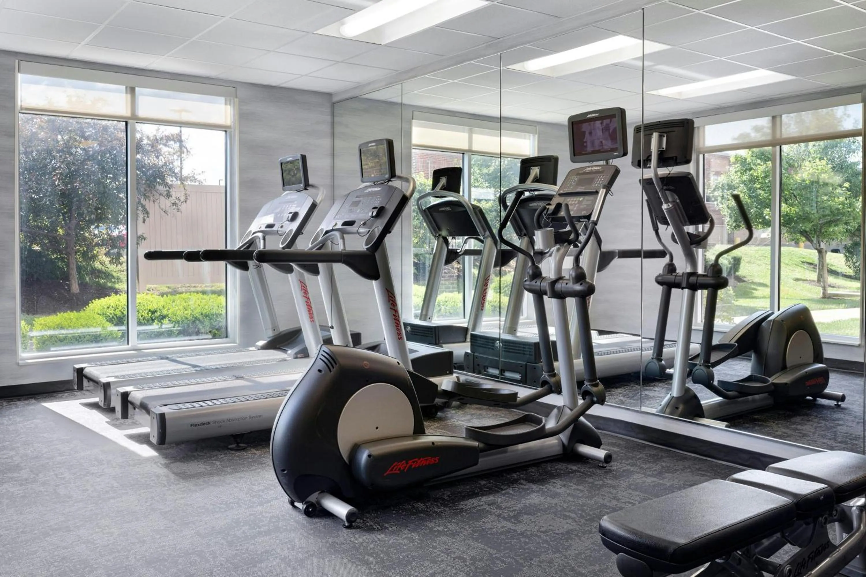 Fitness centre/facilities in Fairfield Inn & Suites by Marriott Wentzville
