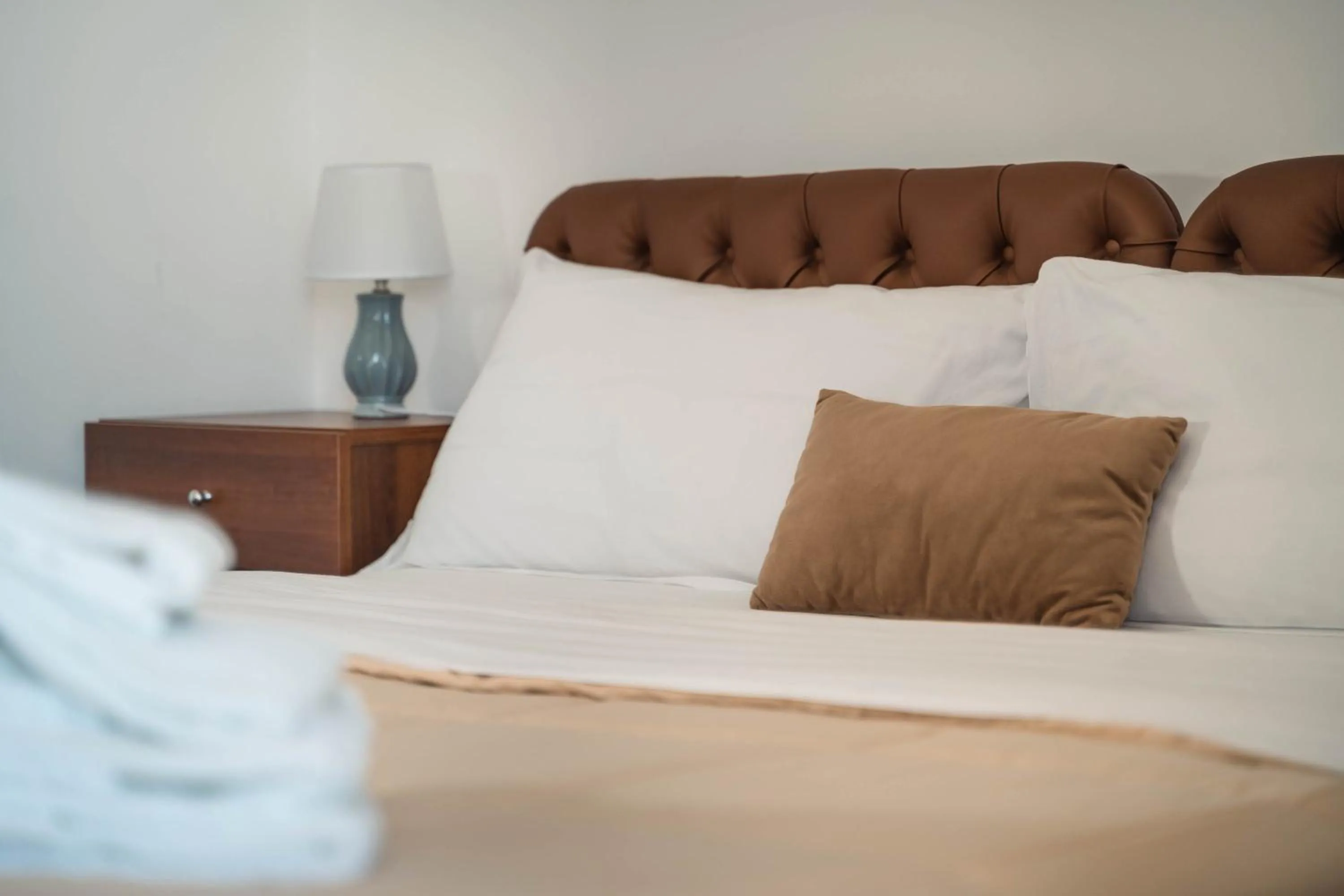 Decorative detail, Bed in Kairos Hotel