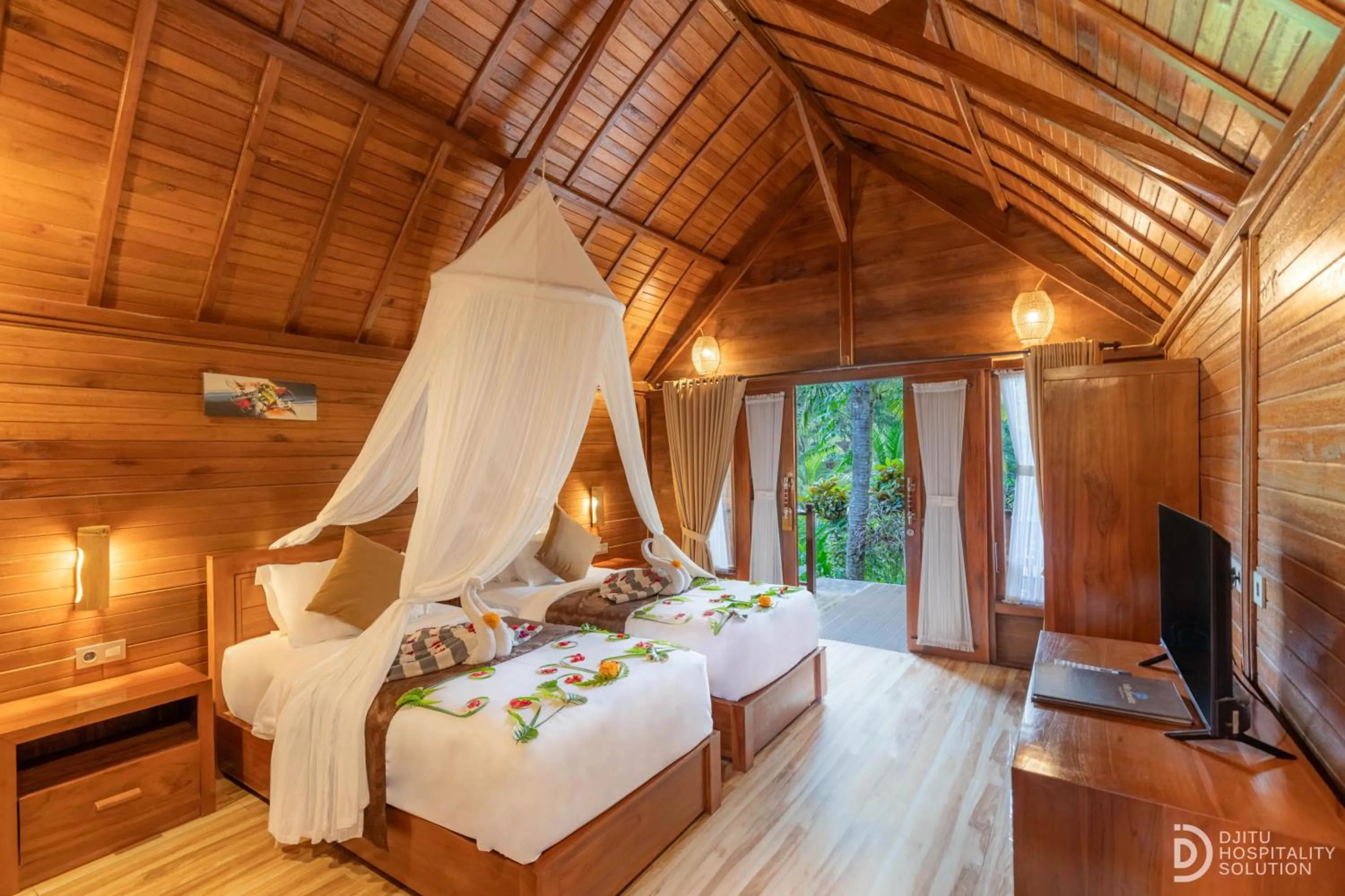 Bed in Bila Penida Resort & Farm