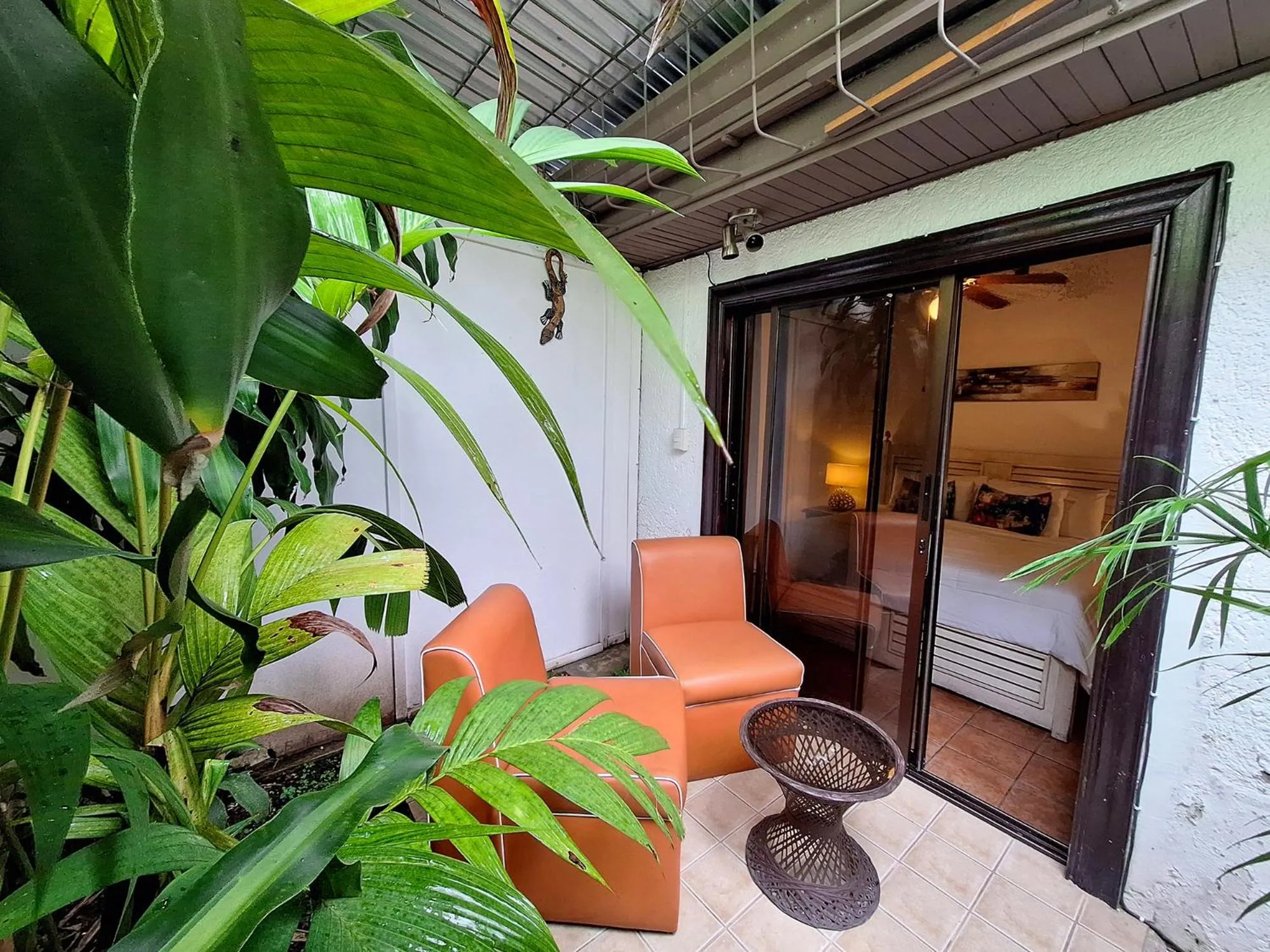 Patio, Bed in Colours Oasis Resort ADULT ONLY