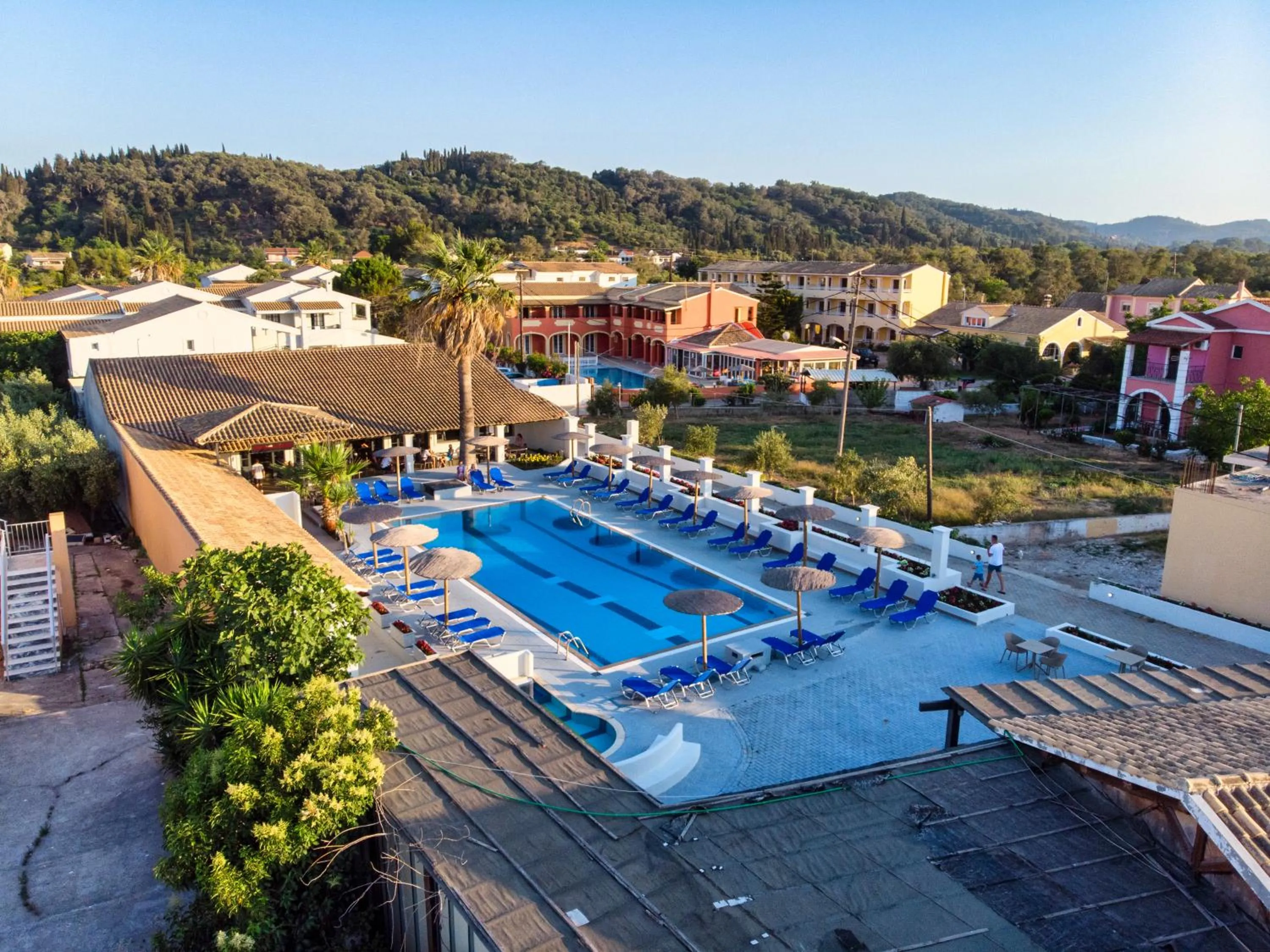 Pool view in Corfu SunGate Hotel
