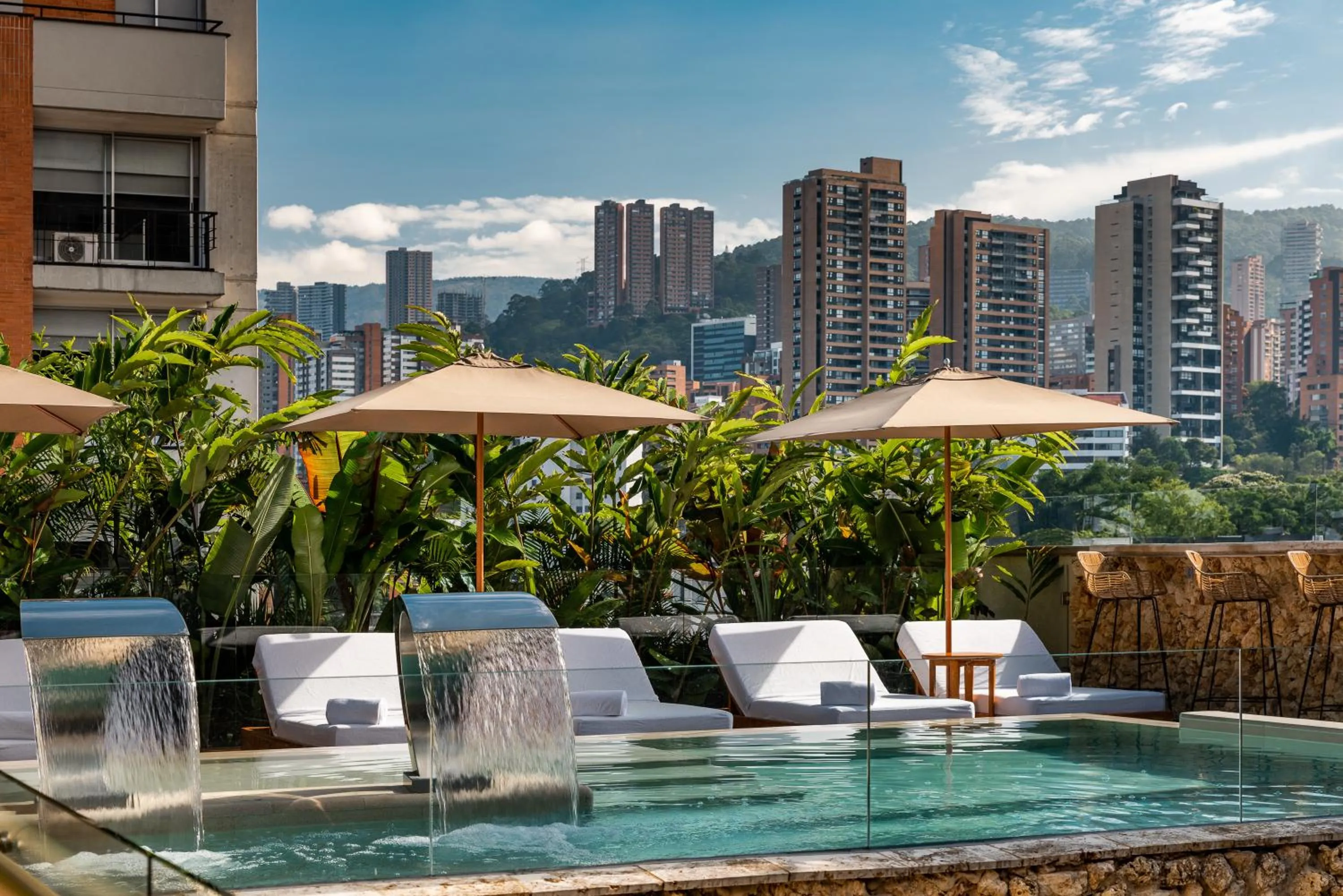 Swimming pool in Elcielo Hotel Luxury Medellin