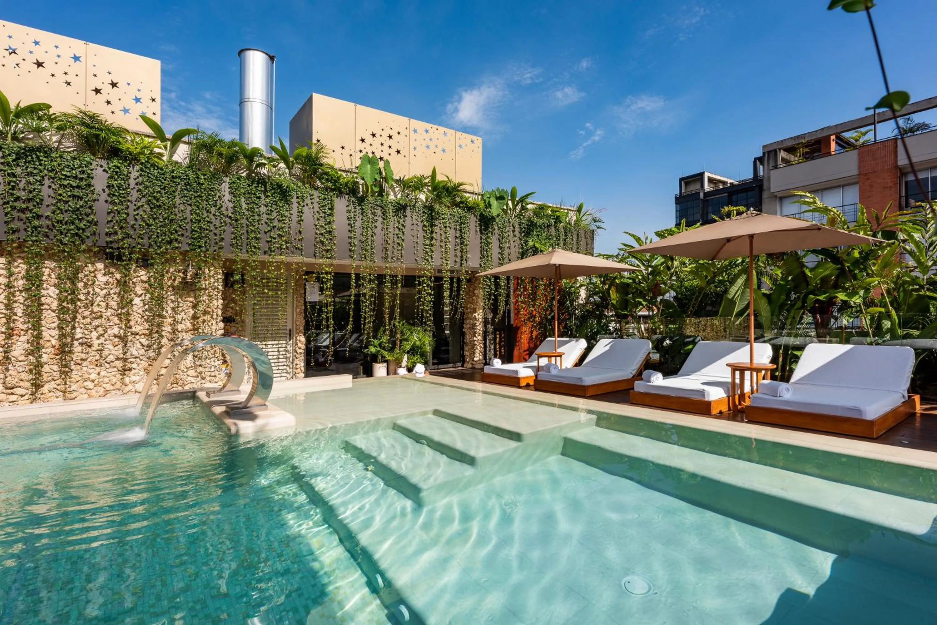 Swimming pool in Elcielo Hotel Luxury Medellin