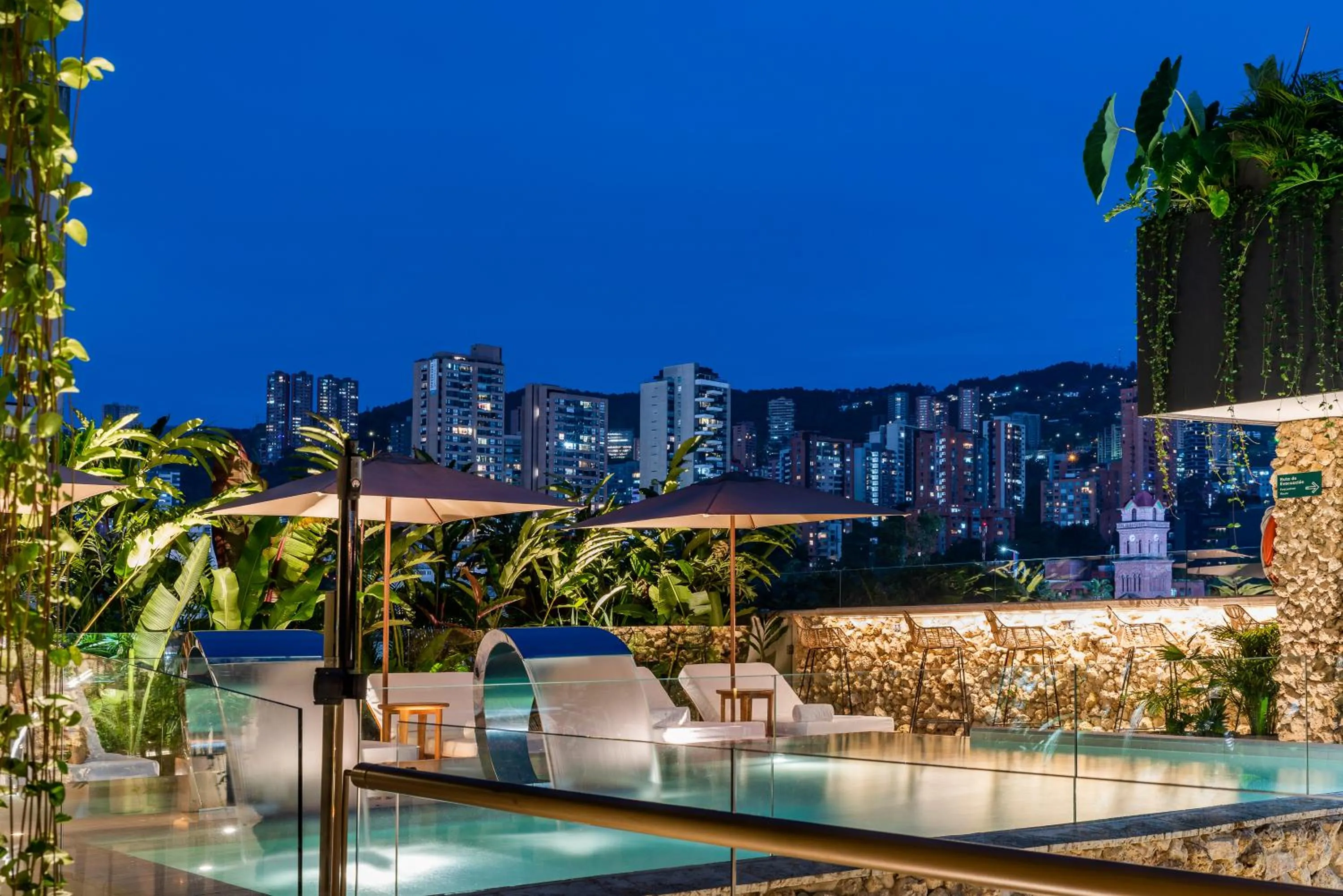 Swimming pool in Elcielo Hotel Luxury Medellin