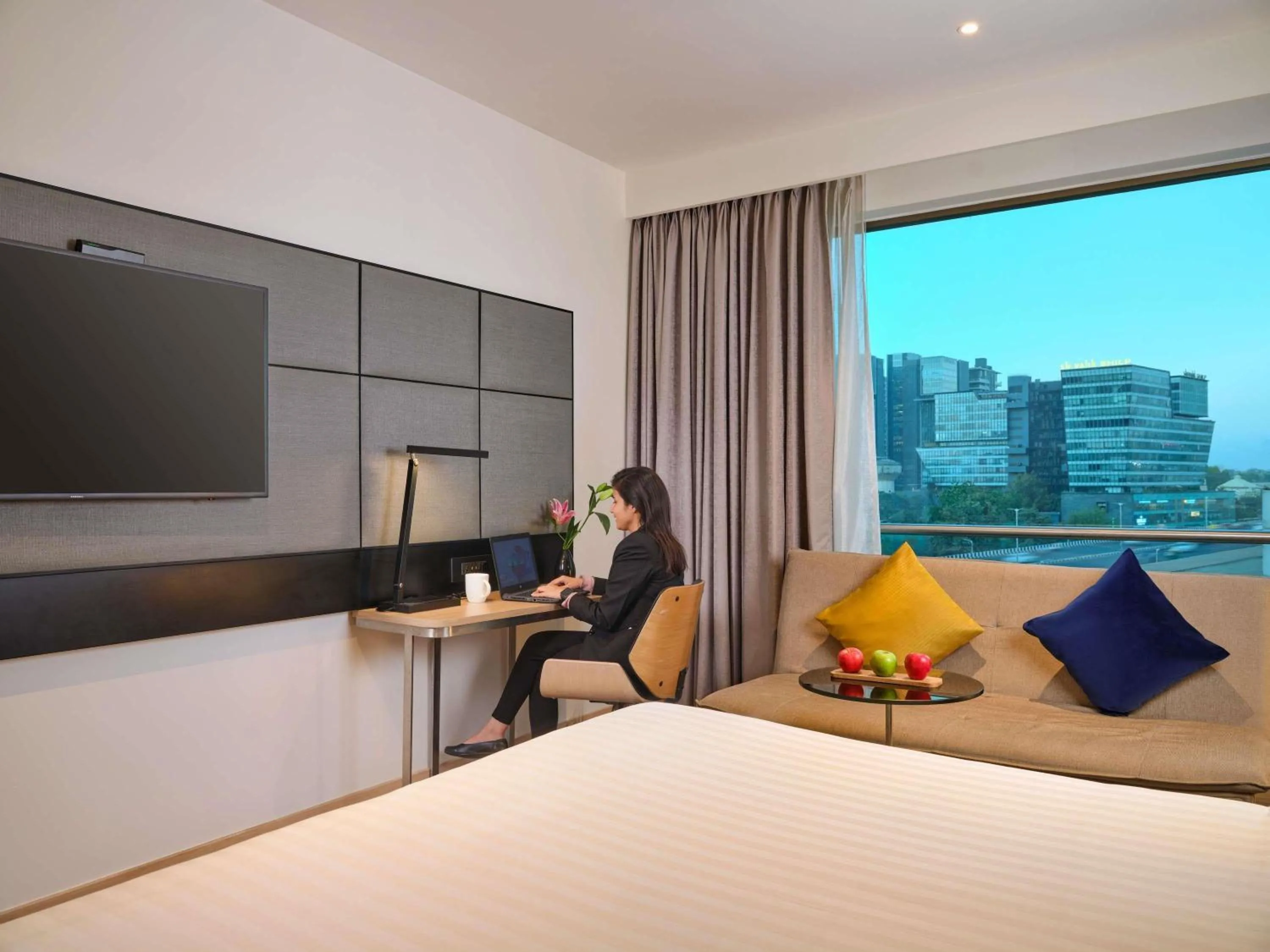 Bedroom, Bed in Novotel Ahmedabad