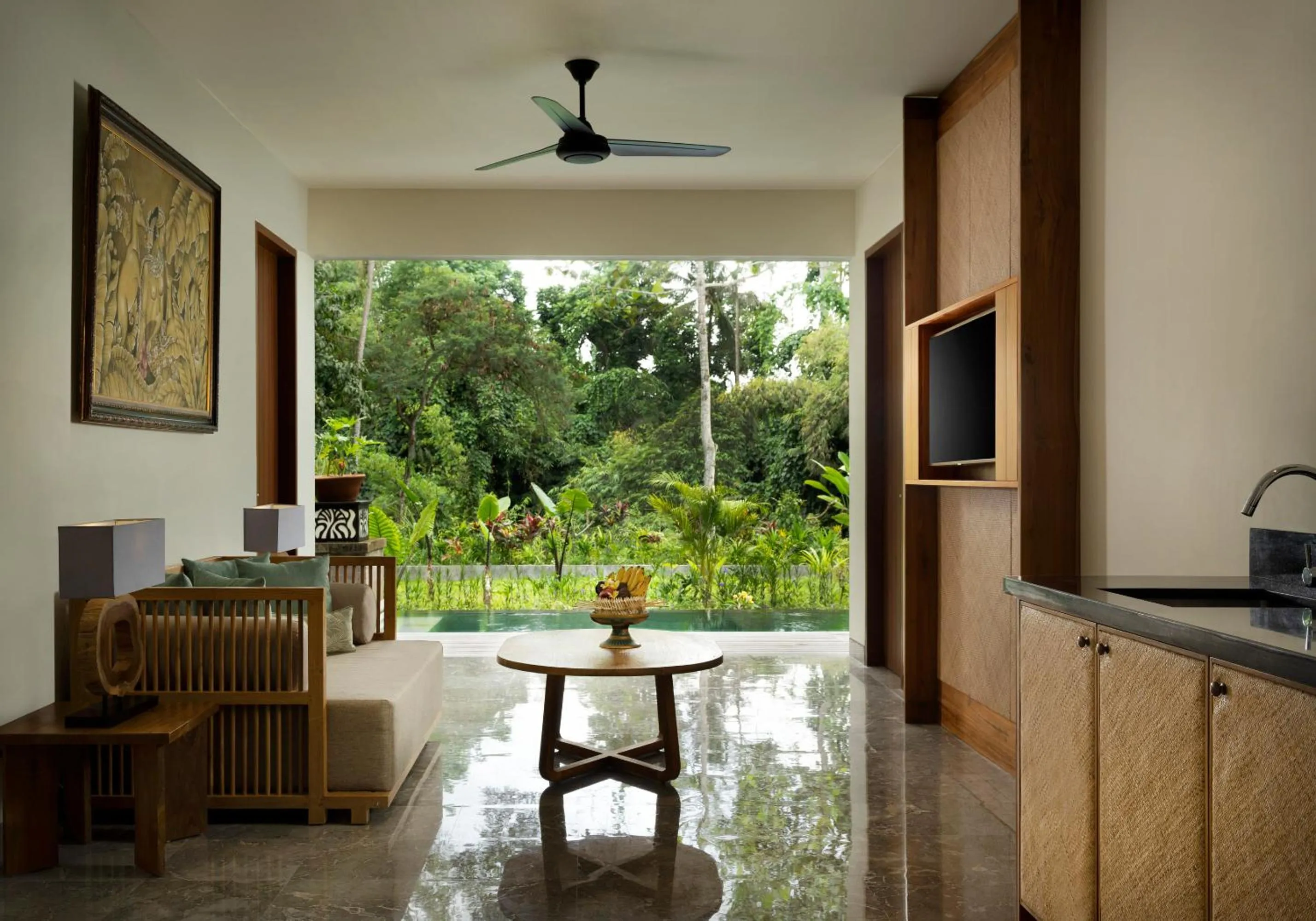 Living room in Adiwana Suweta