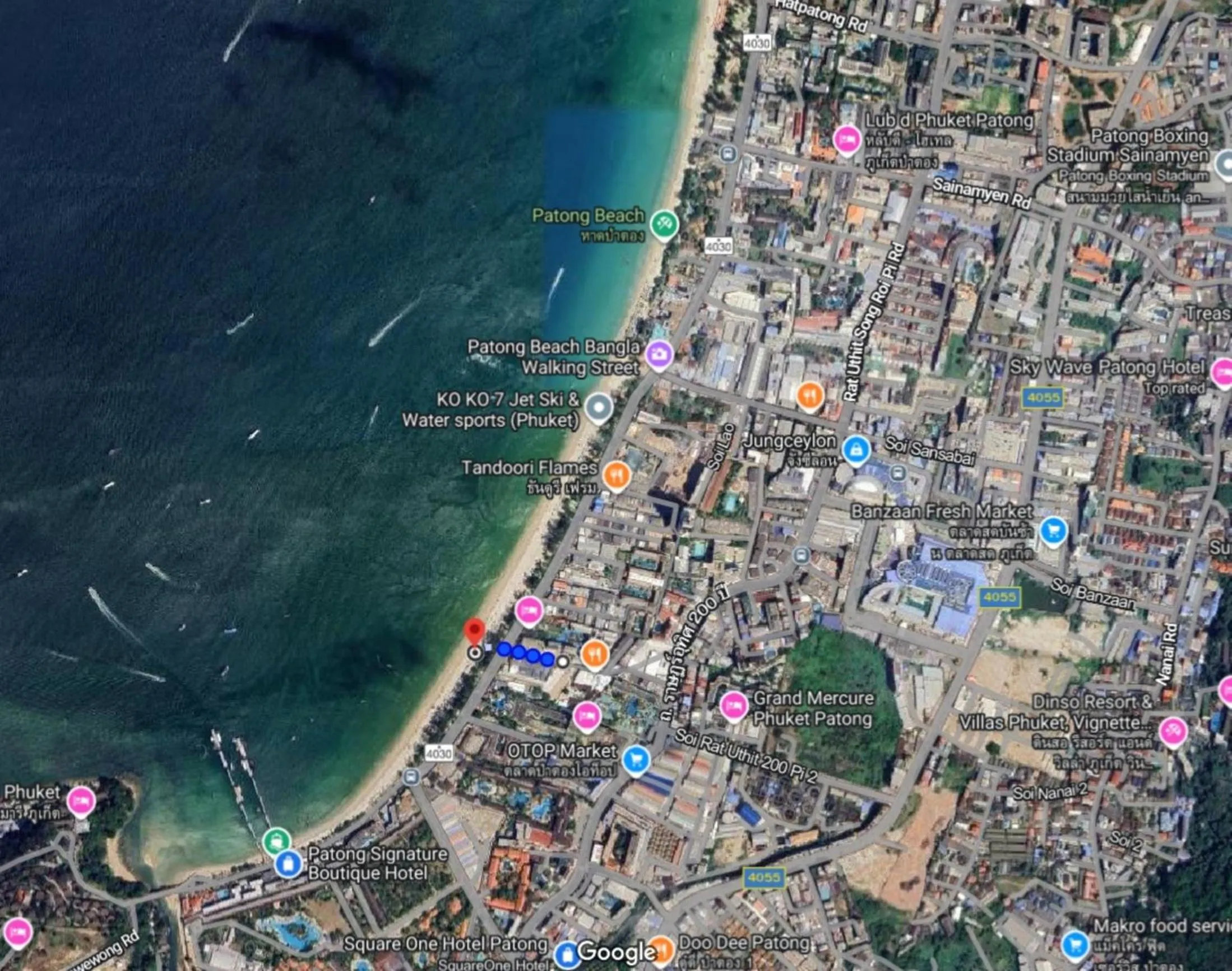 Location in Royal Beach Residence, Patong Beach