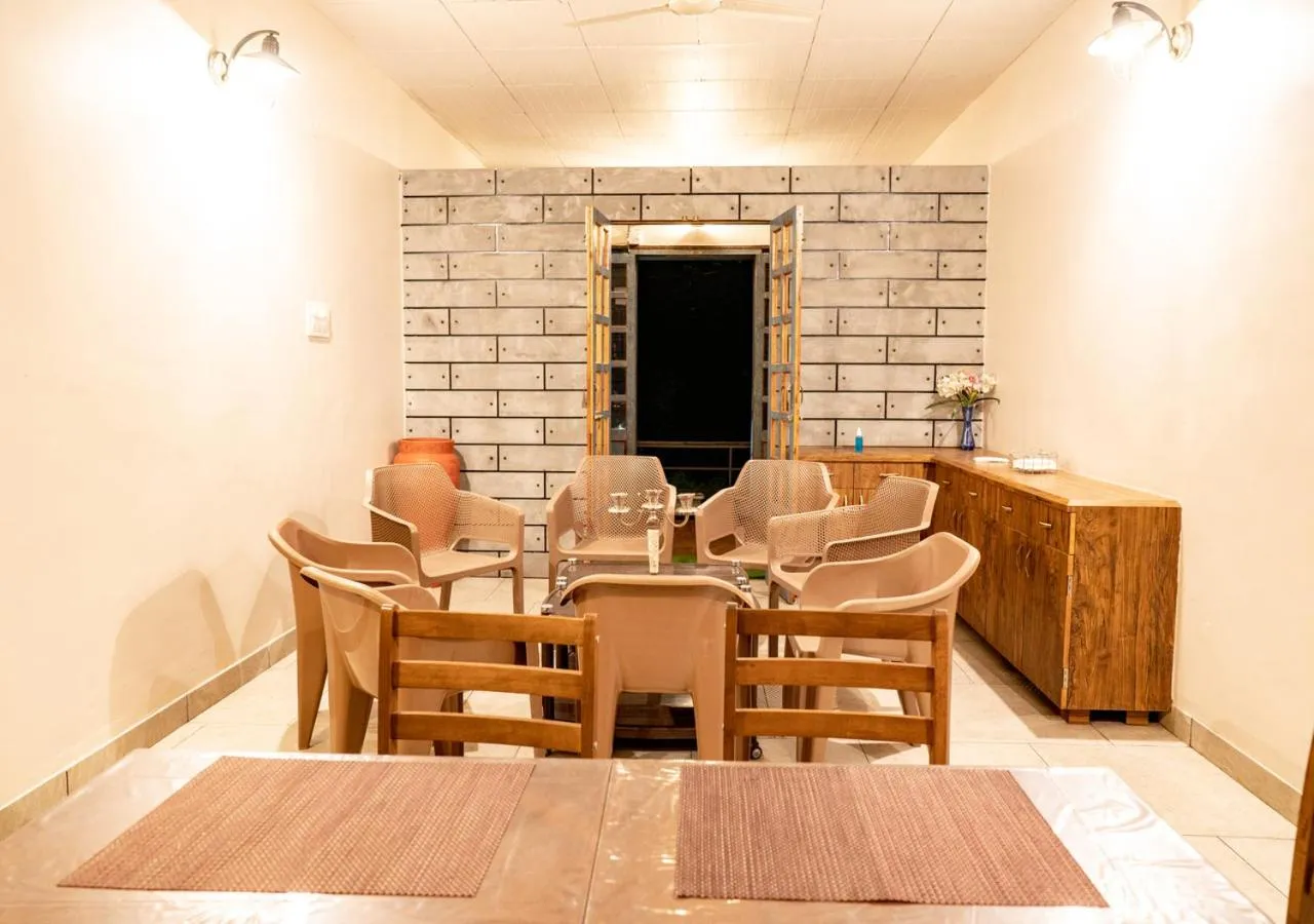 Dining area in The Satpura Panchtatva Villa