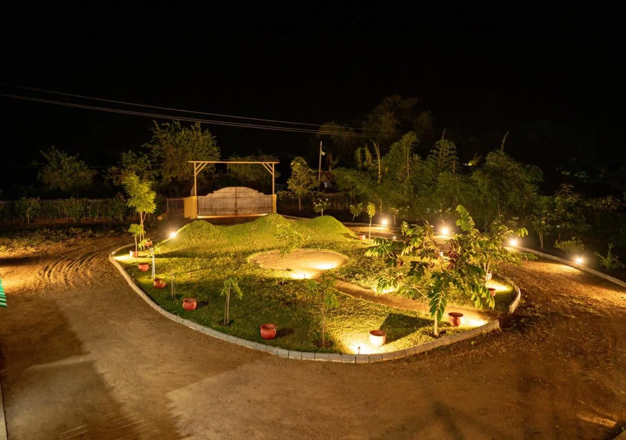 Garden in The Satpura Panchtatva Villa
