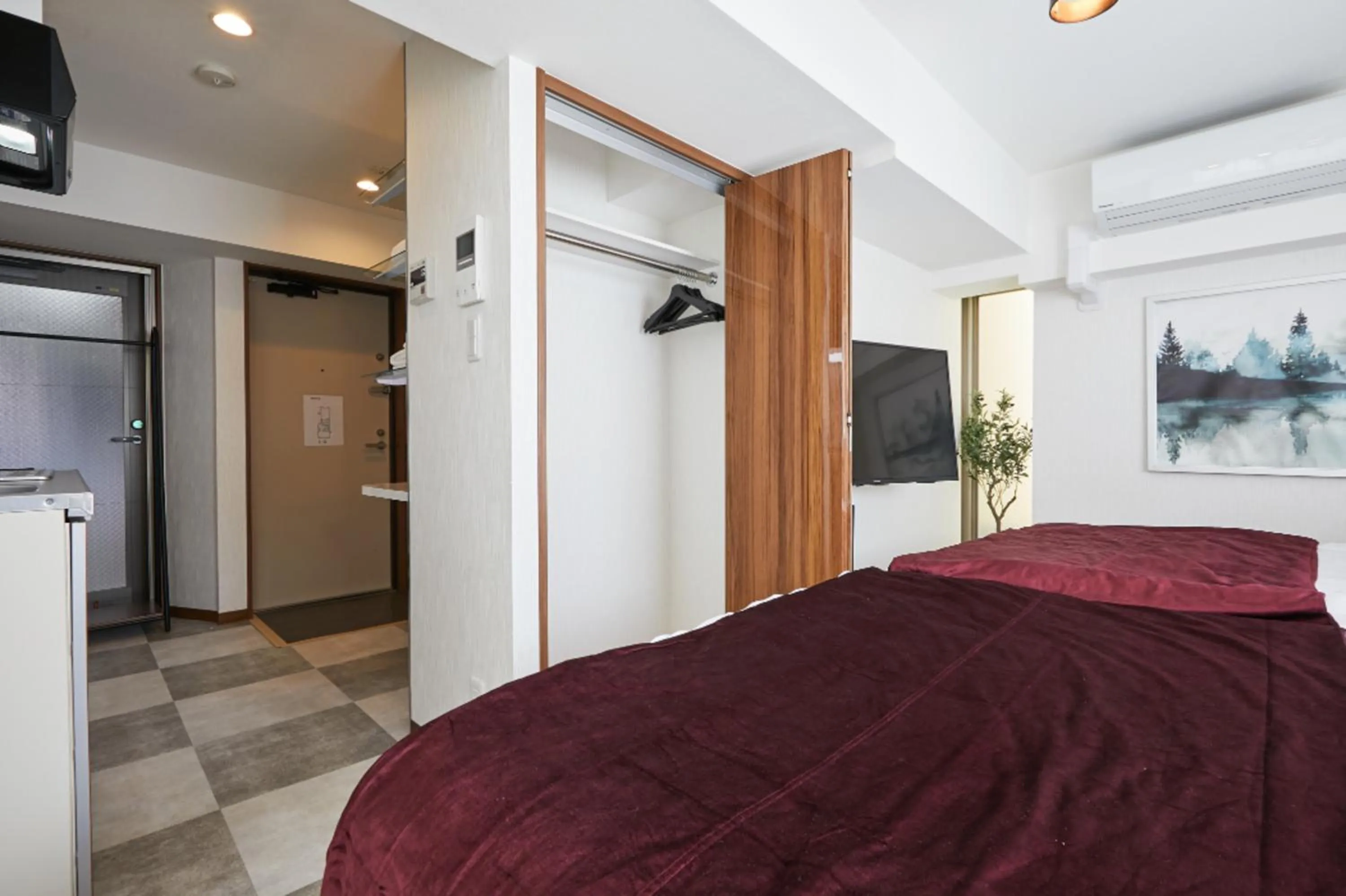 Bed in HOTEL AIS HATAGAYA