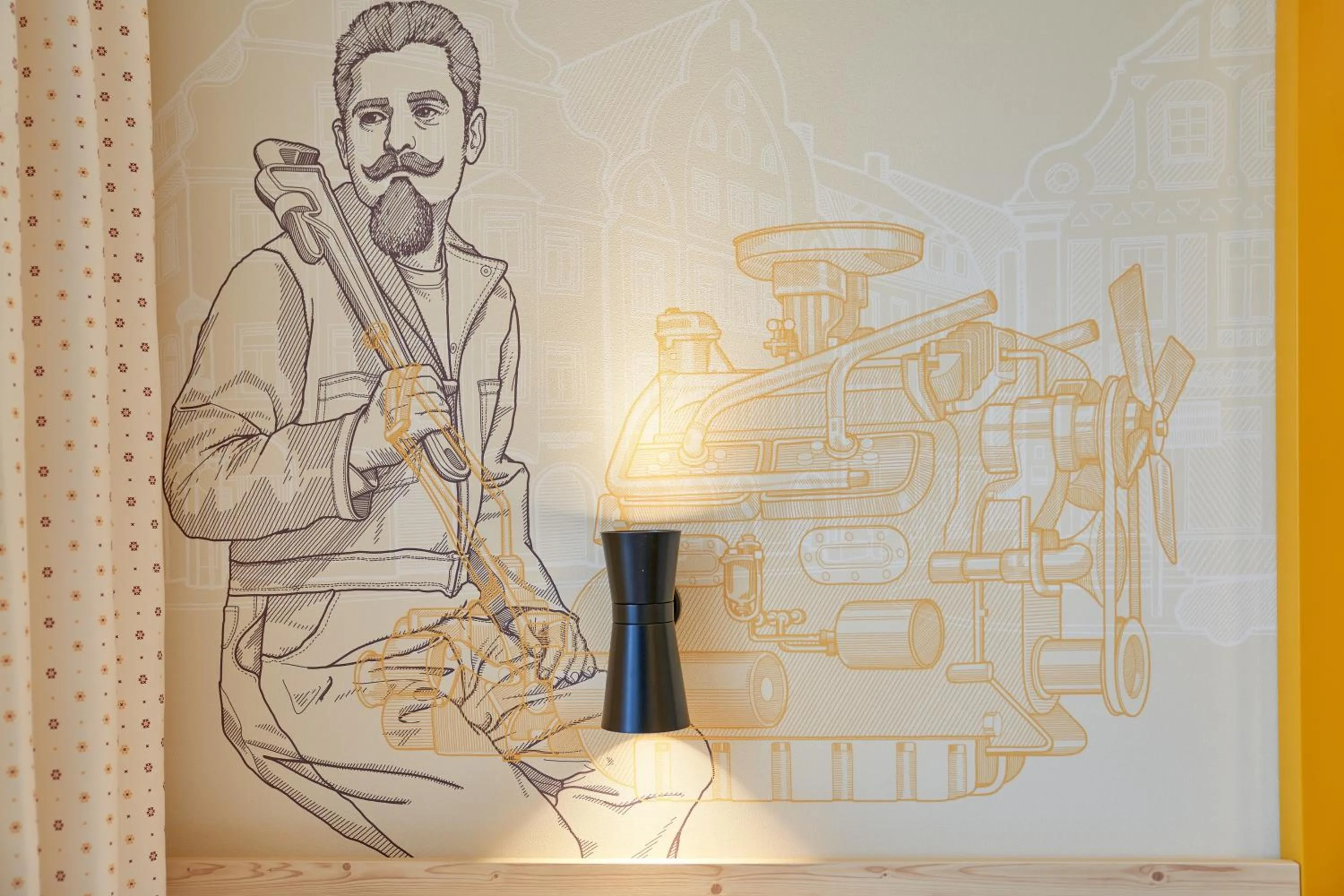 Decorative detail in McDreams Hotel Ingolstadt