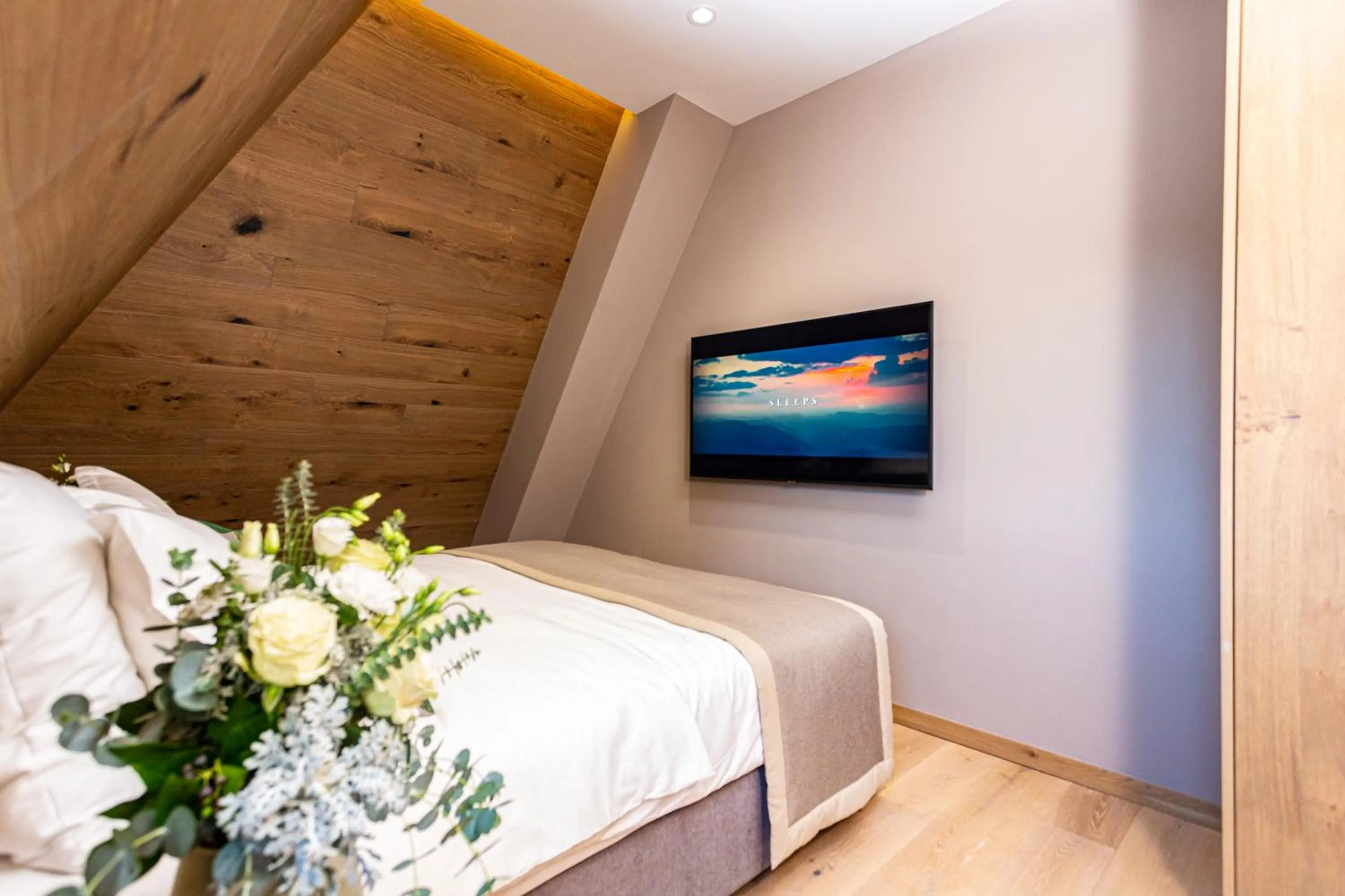 Bed in Hotel Monti Spa & Wellness