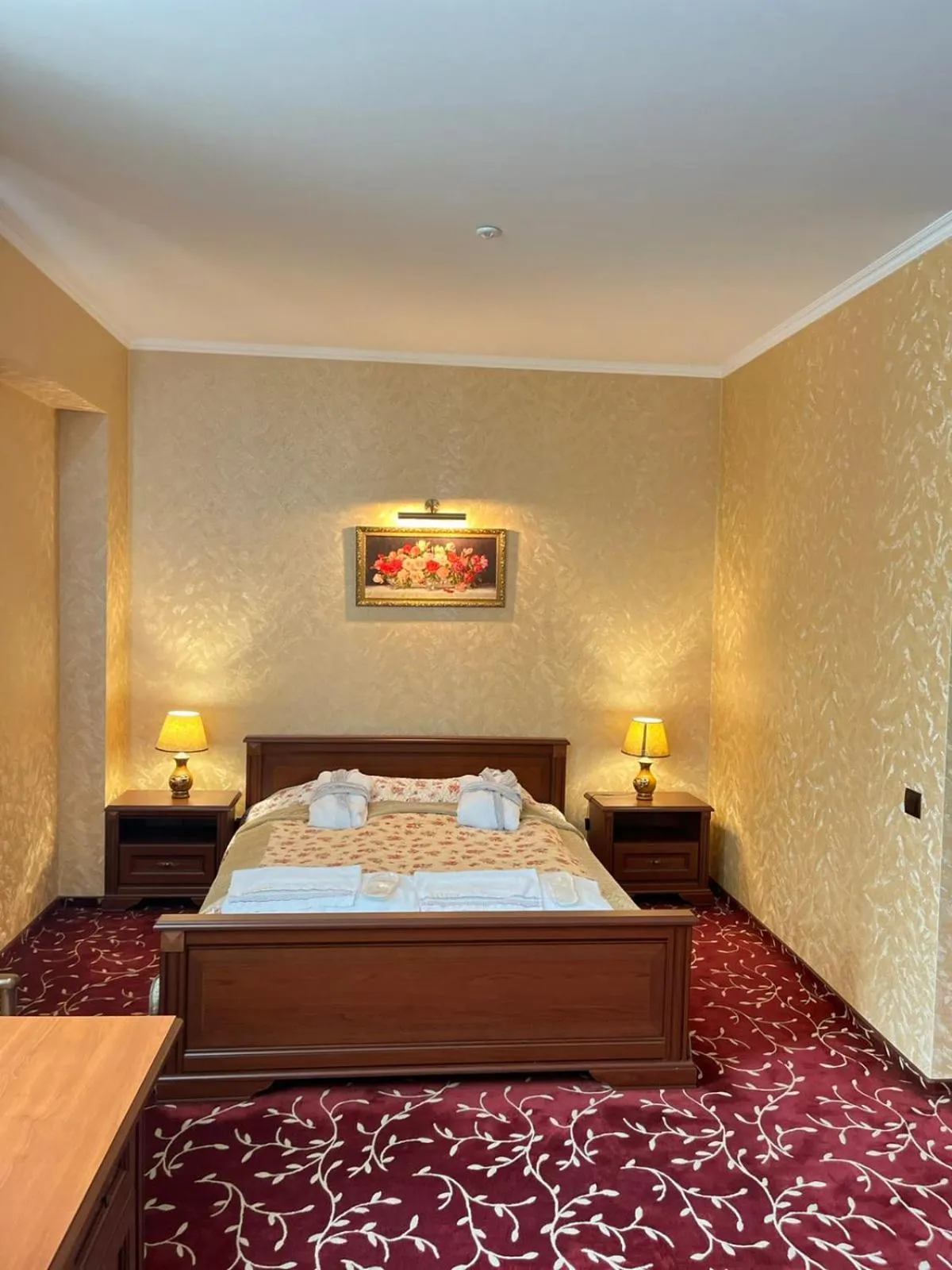 Bed in Shato Paradis Hotel