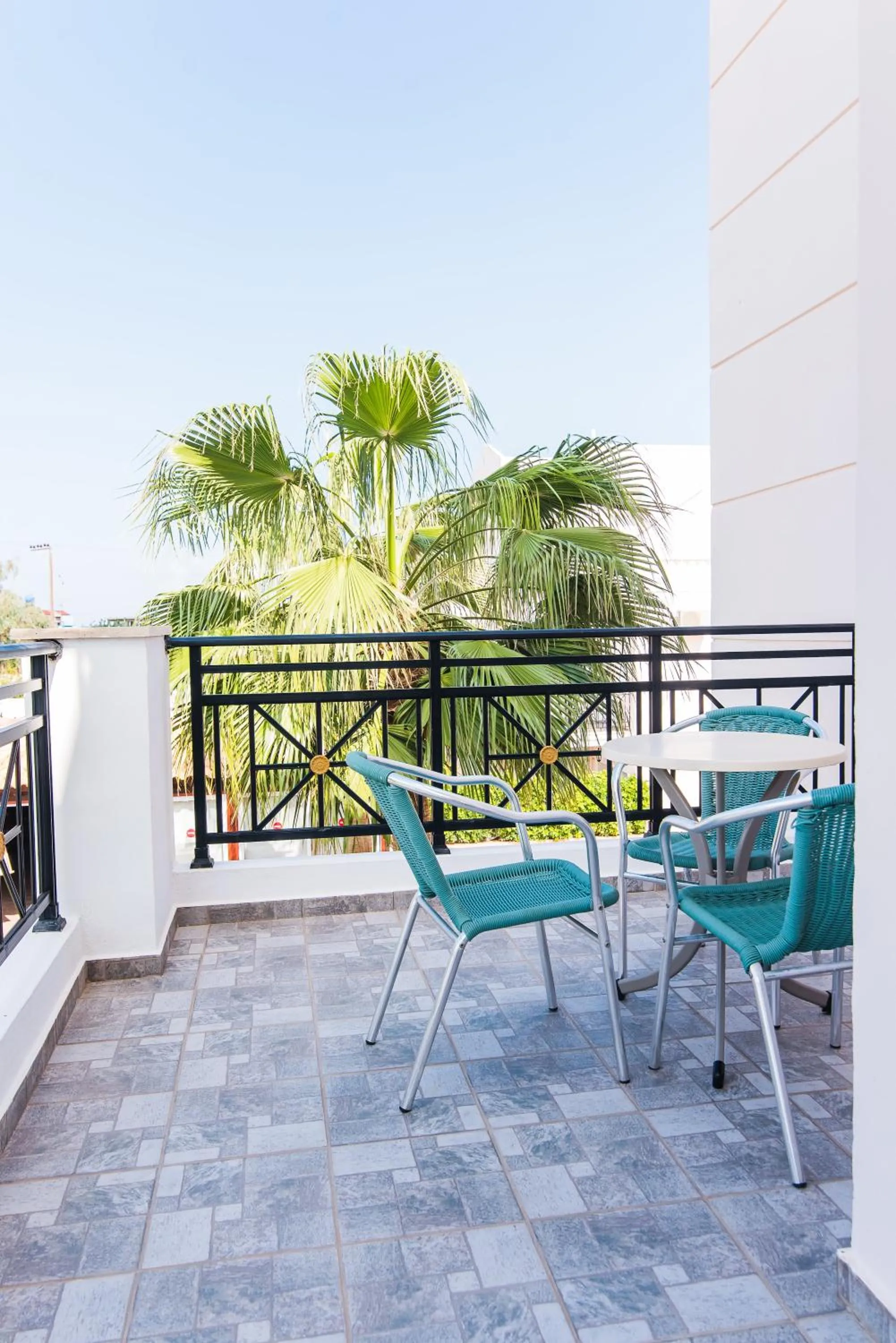 Balcony/Terrace in Yiannis Manos Hotel Resort