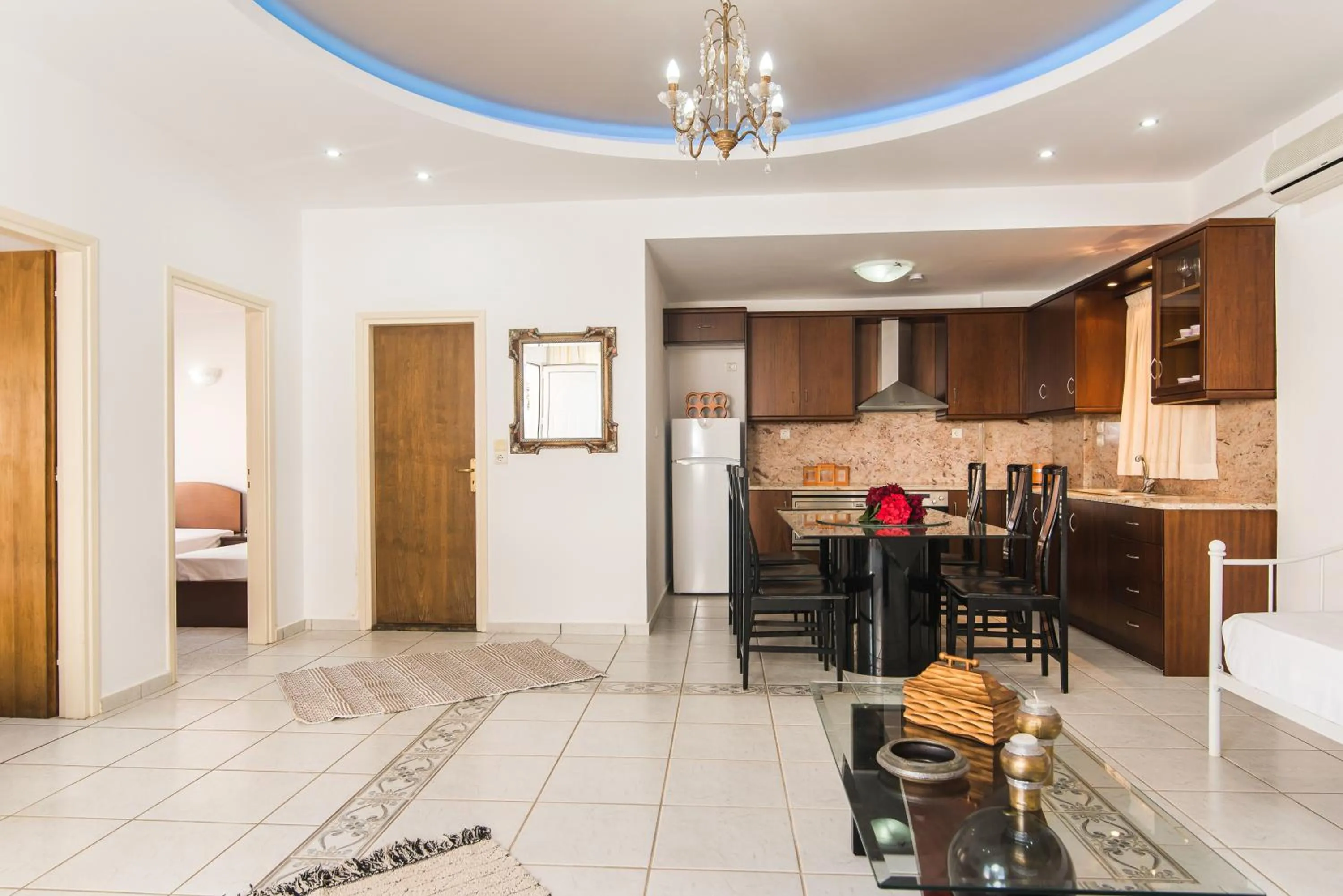 Kitchen or kitchenette in Yiannis Manos Hotel Resort