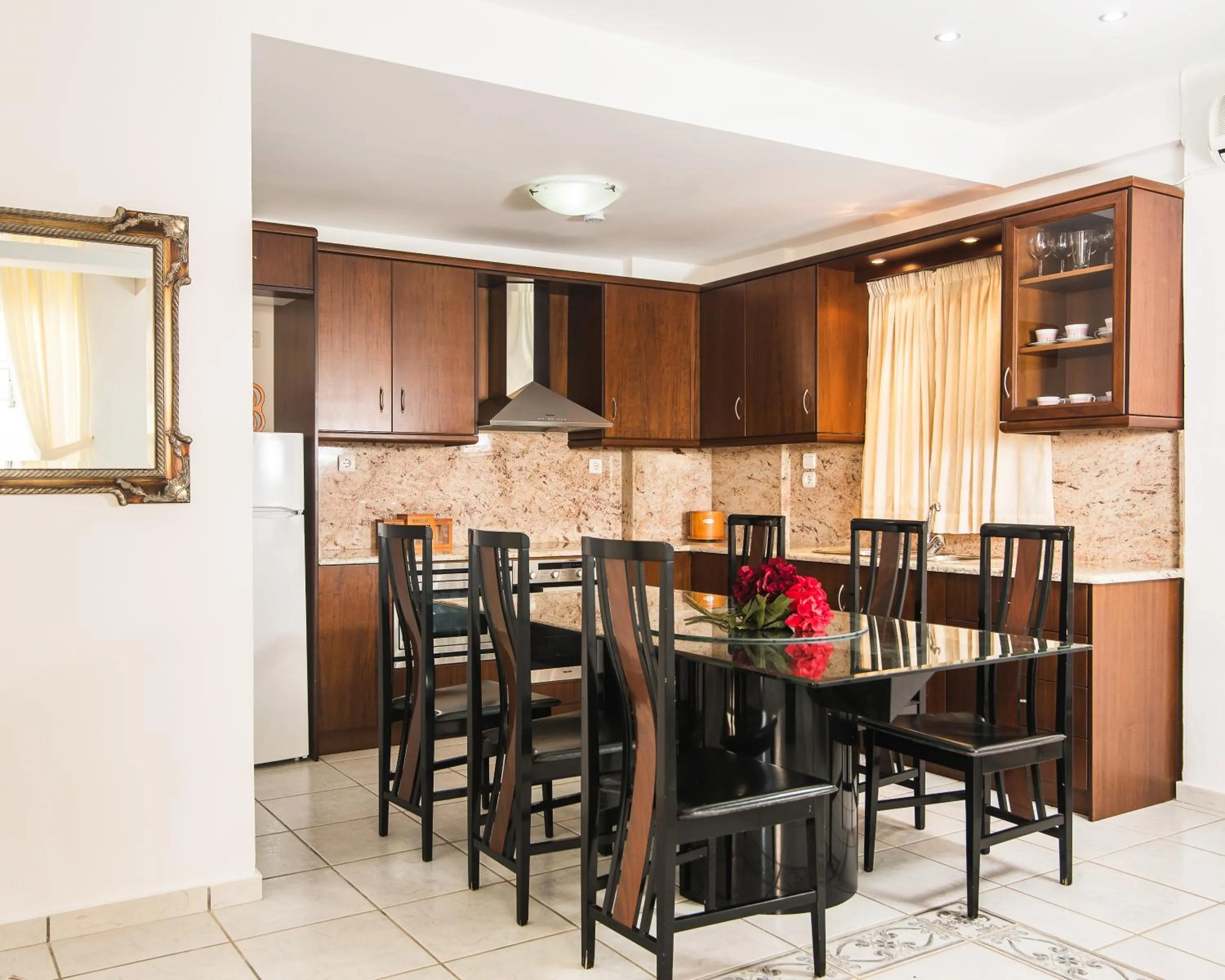 Kitchen or kitchenette in Yiannis Manos Hotel Resort