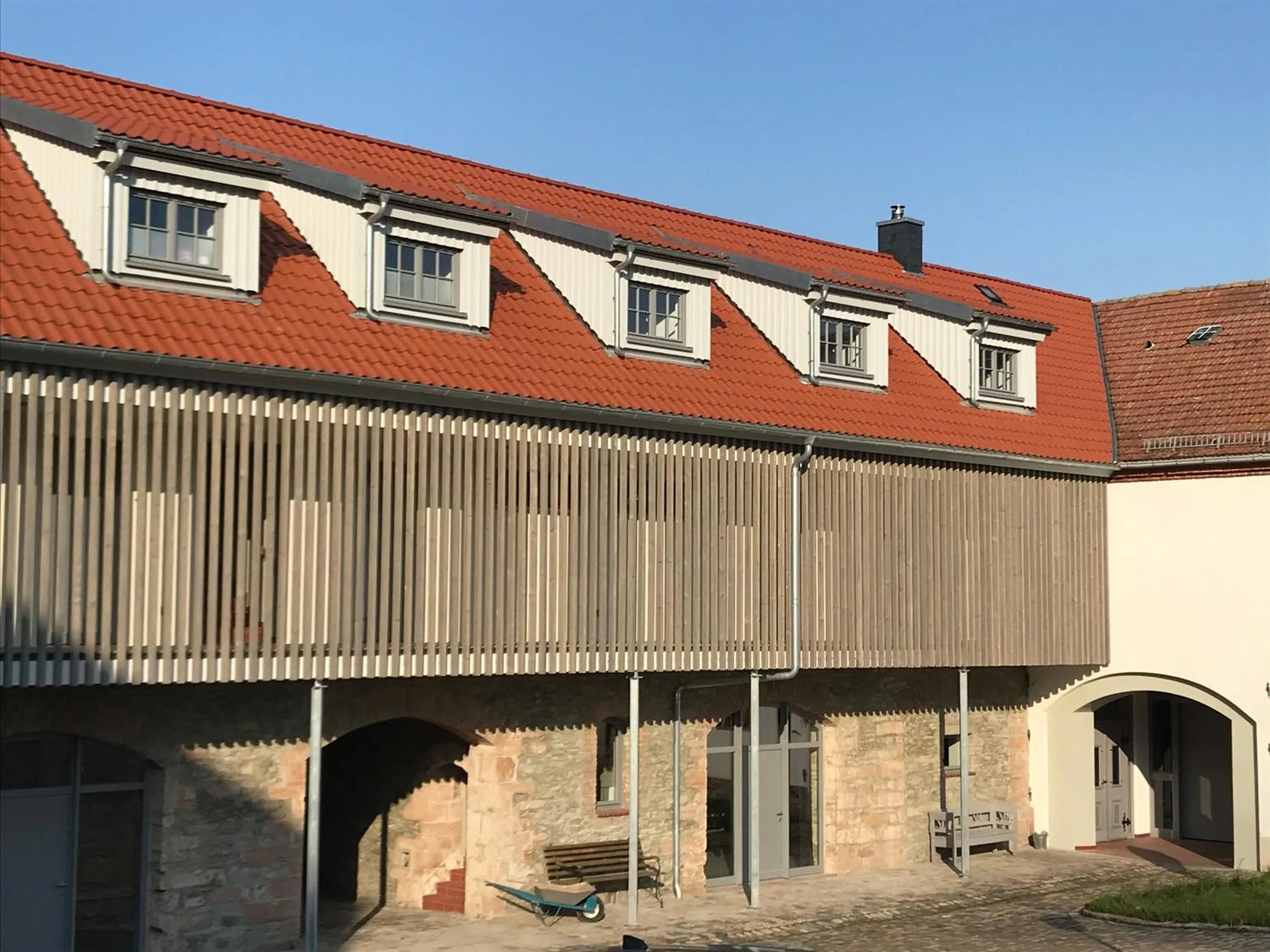 Property building in Gästehaus Lausnitz Zimmer