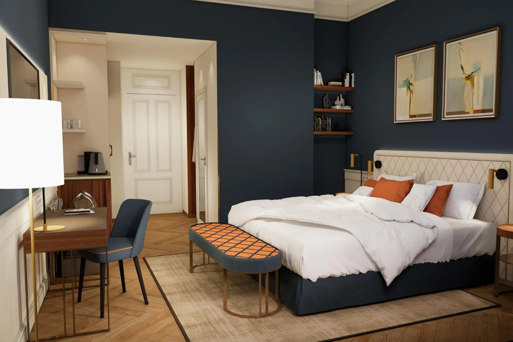 Bedroom, Bed in Hotel Kaiserhof Wien