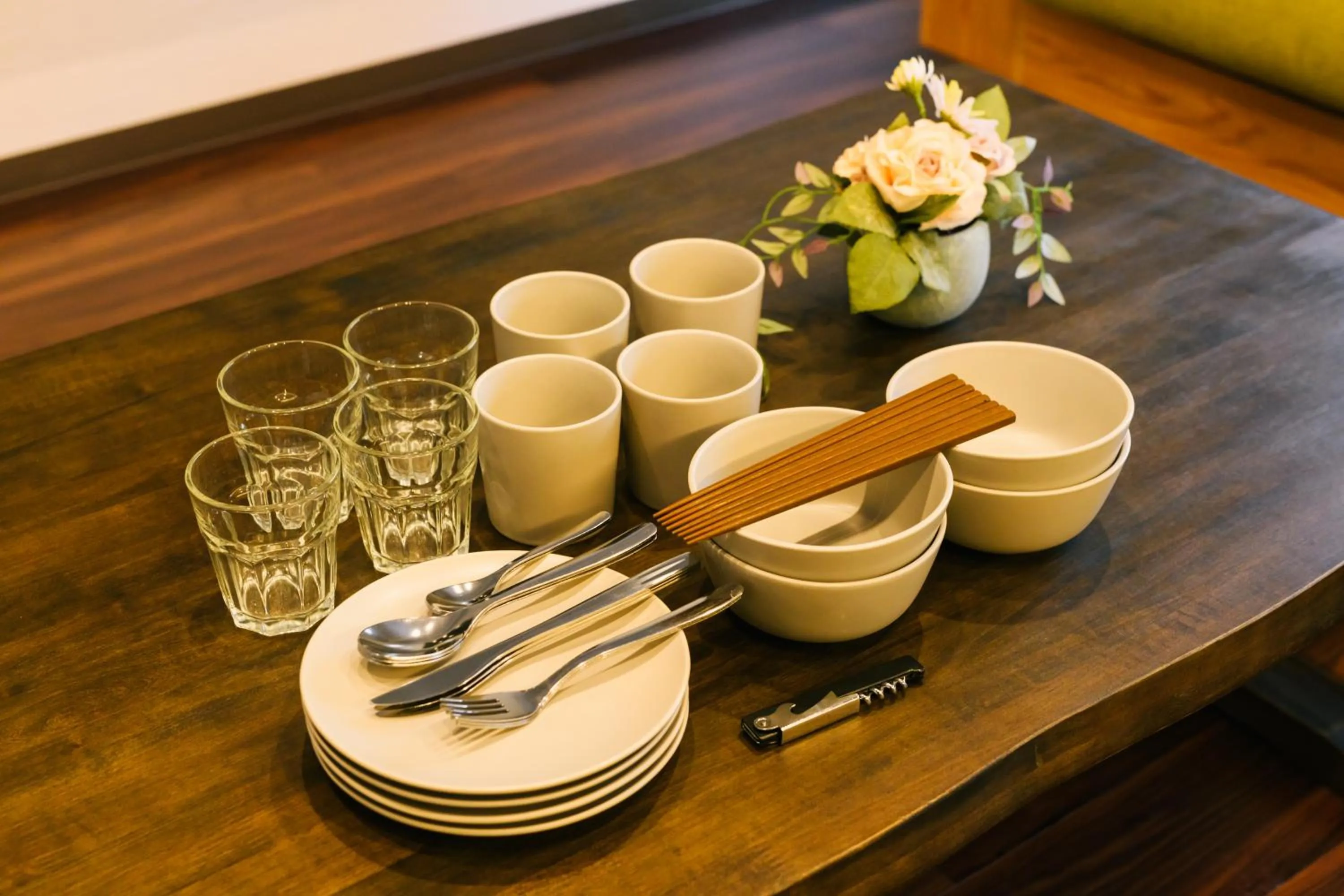 Kitchen or kitchenette in Hotel Iori ホテル庵