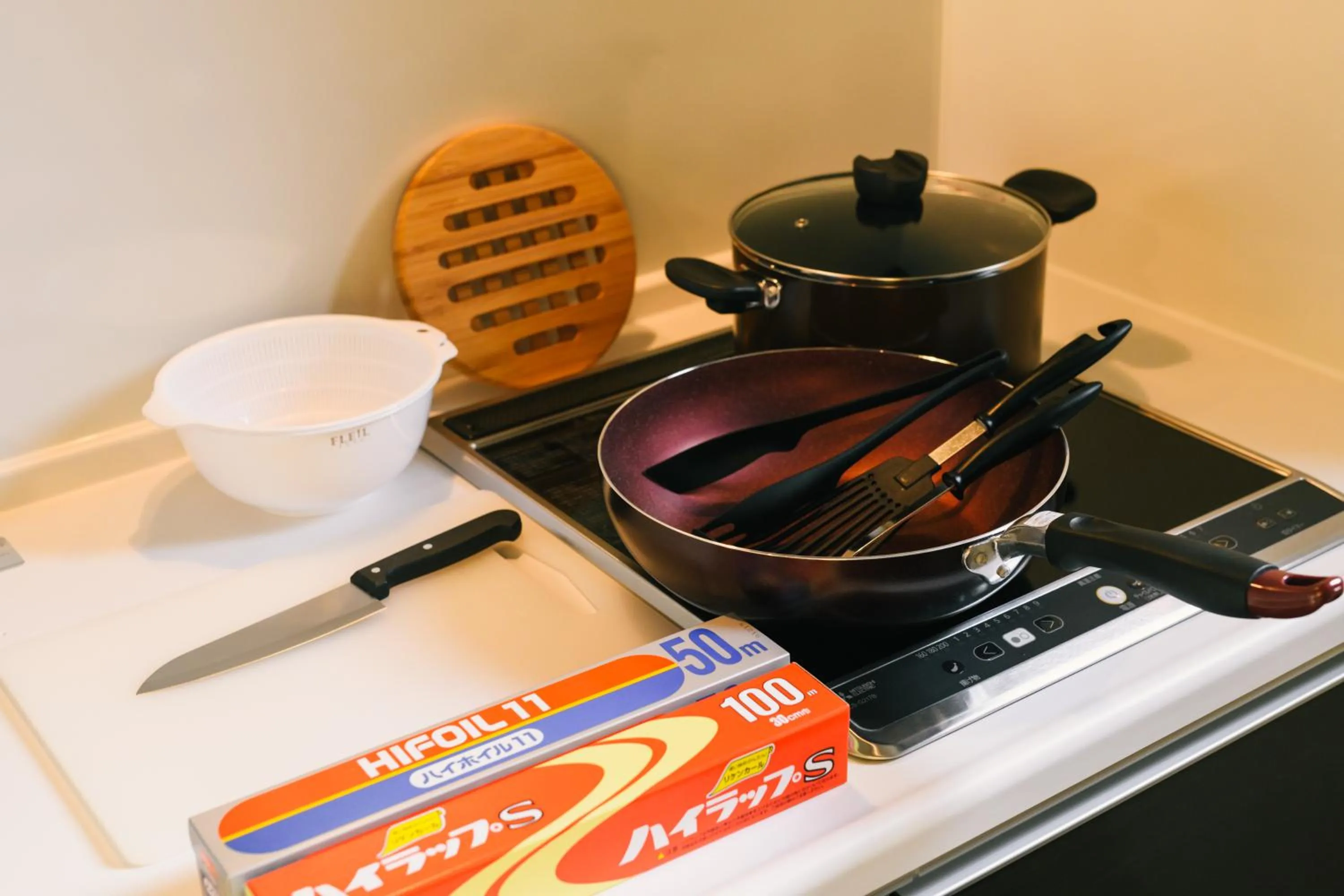 Kitchen or kitchenette in Hotel Iori ホテル庵