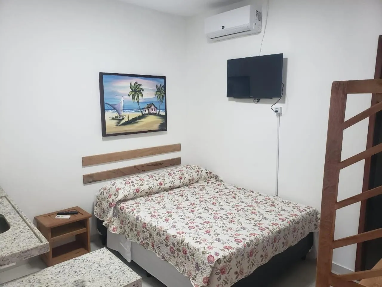 Bed in Encanto da Praia hotel pousada