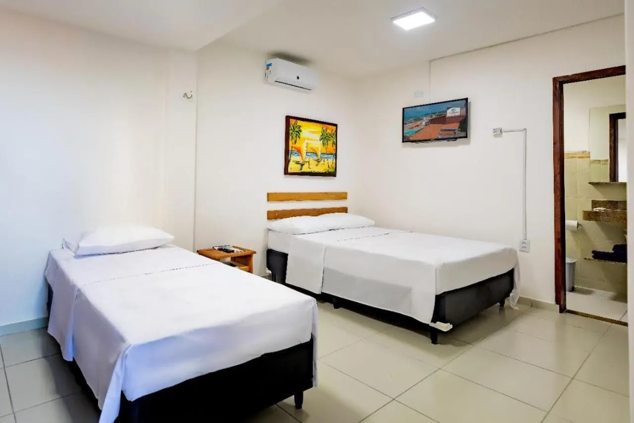 Bed in Encanto da Praia hotel pousada