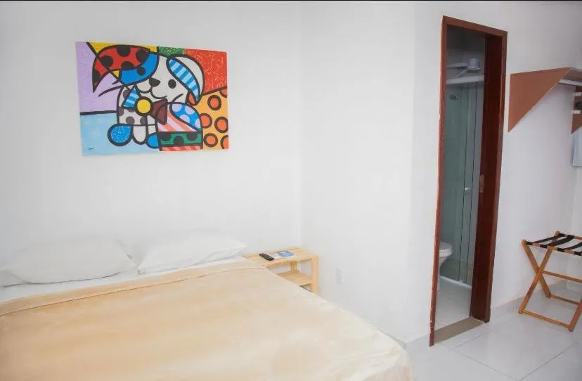 Bed in Encanto da Praia hotel pousada