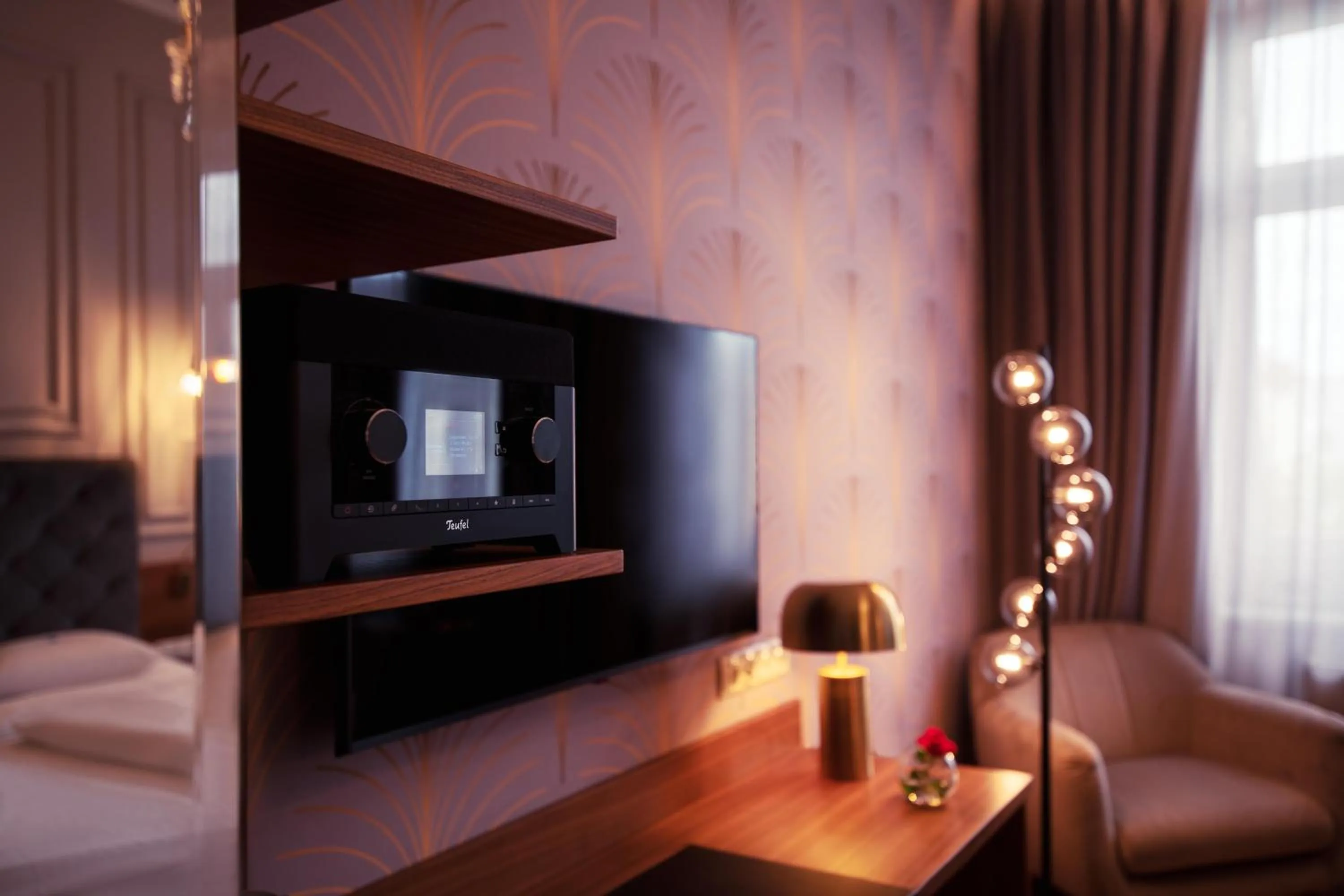 Decorative detail, Bed in BoutiqueHOTEL Donauwalzer