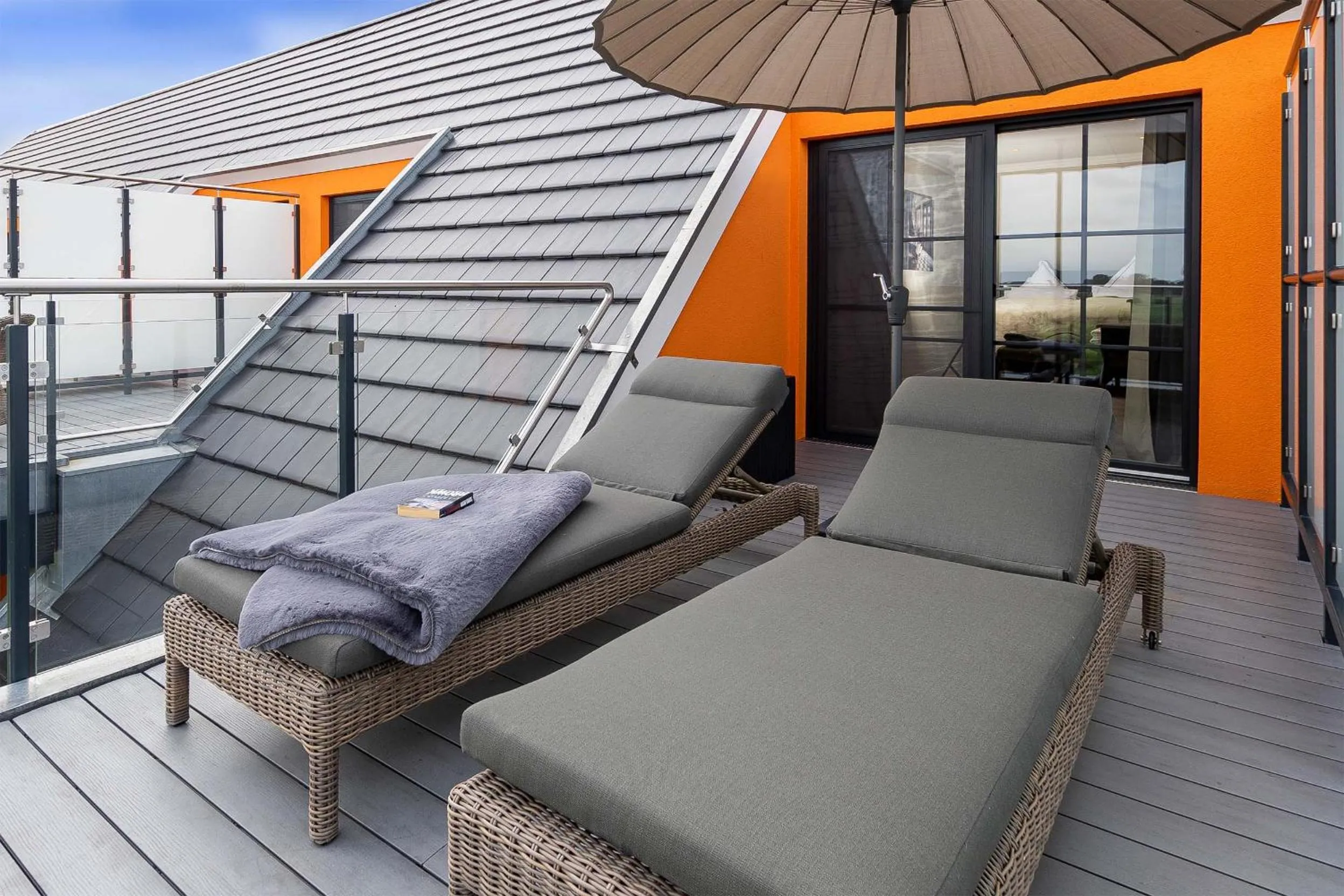 Balcony/Terrace in Luxus Resort Rügen Residenz Kubitzer Bodden