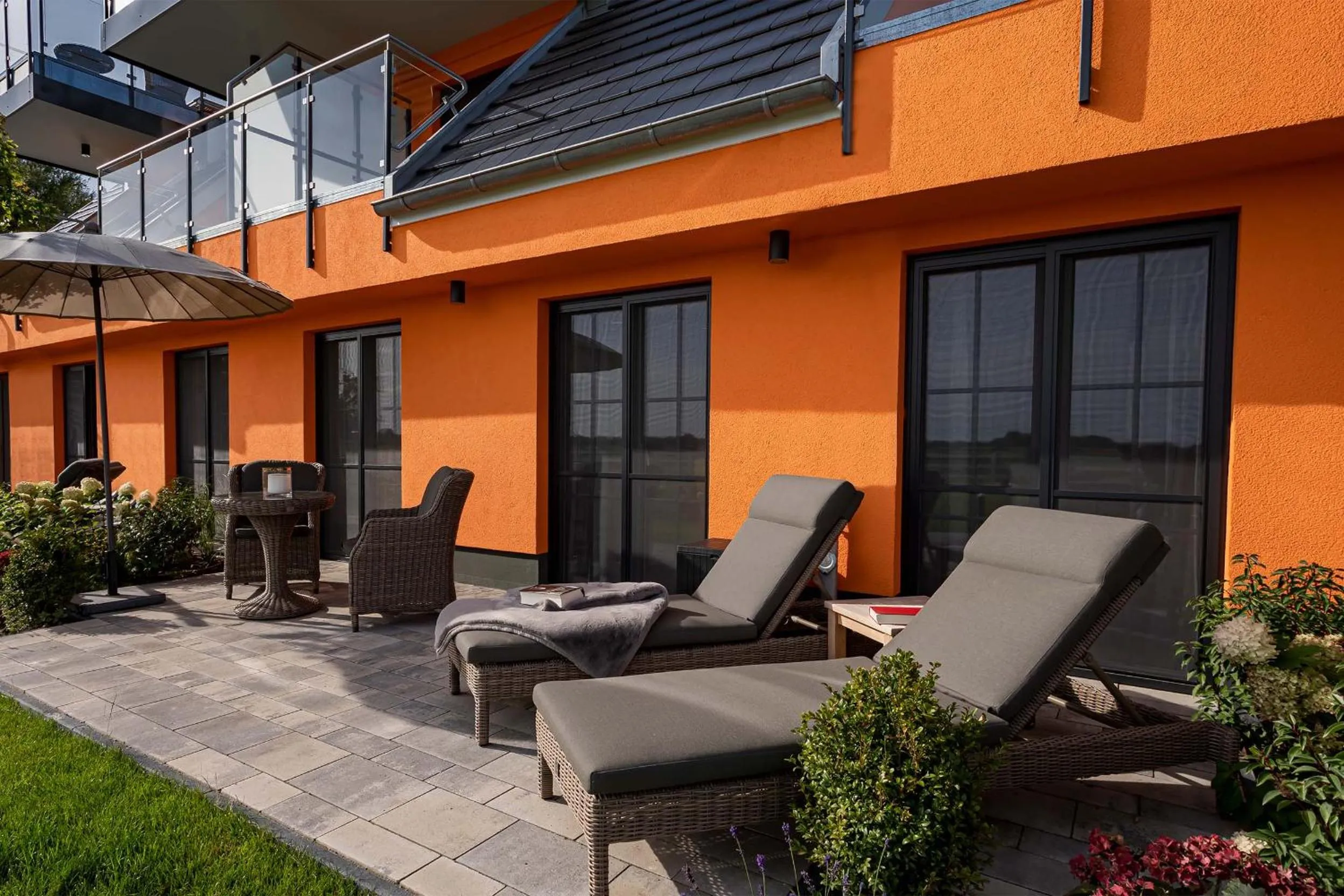 Balcony/Terrace in Luxus Resort Rügen Residenz Kubitzer Bodden