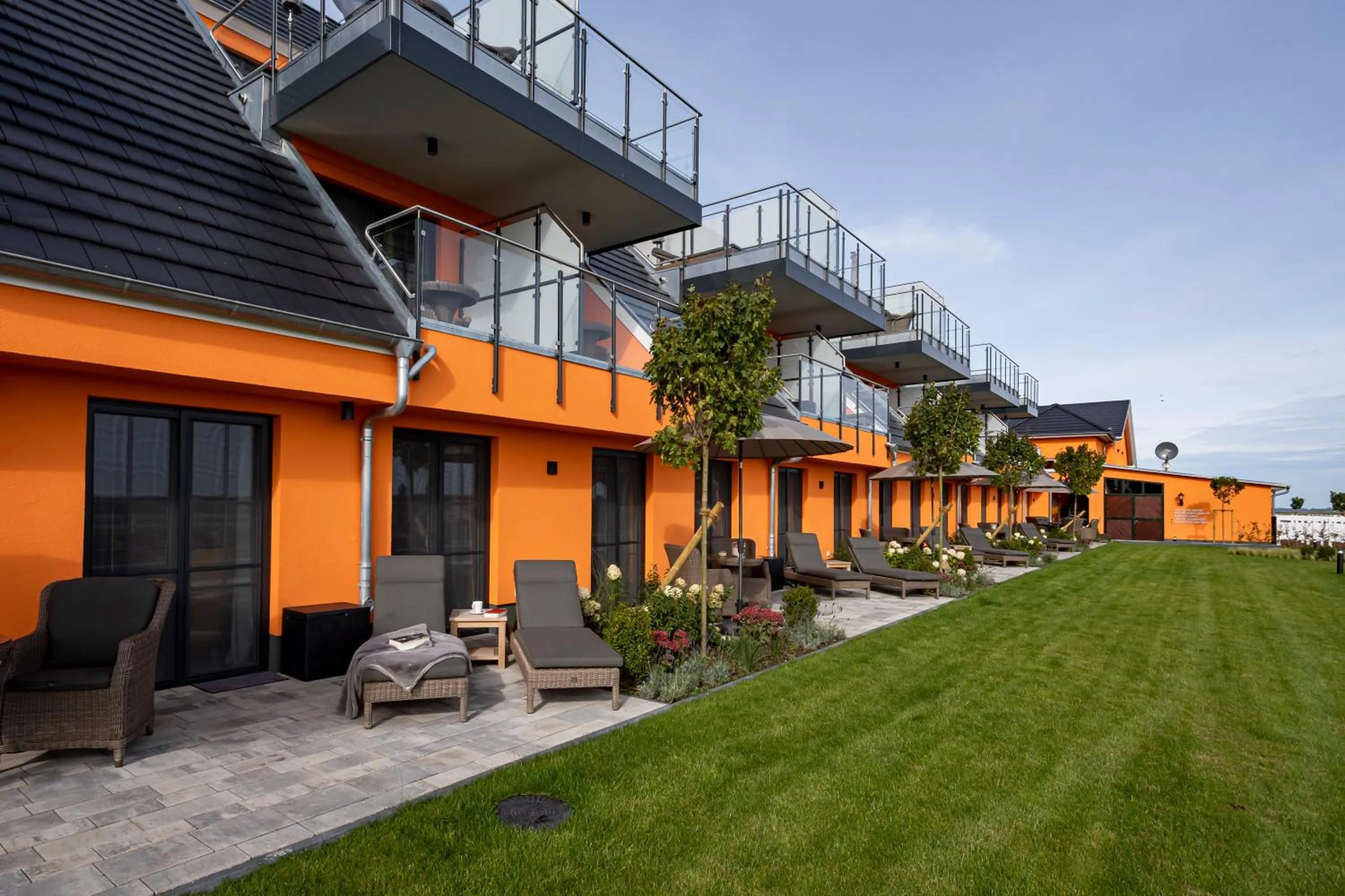 Balcony/Terrace in Luxus Resort Rügen Residenz Kubitzer Bodden