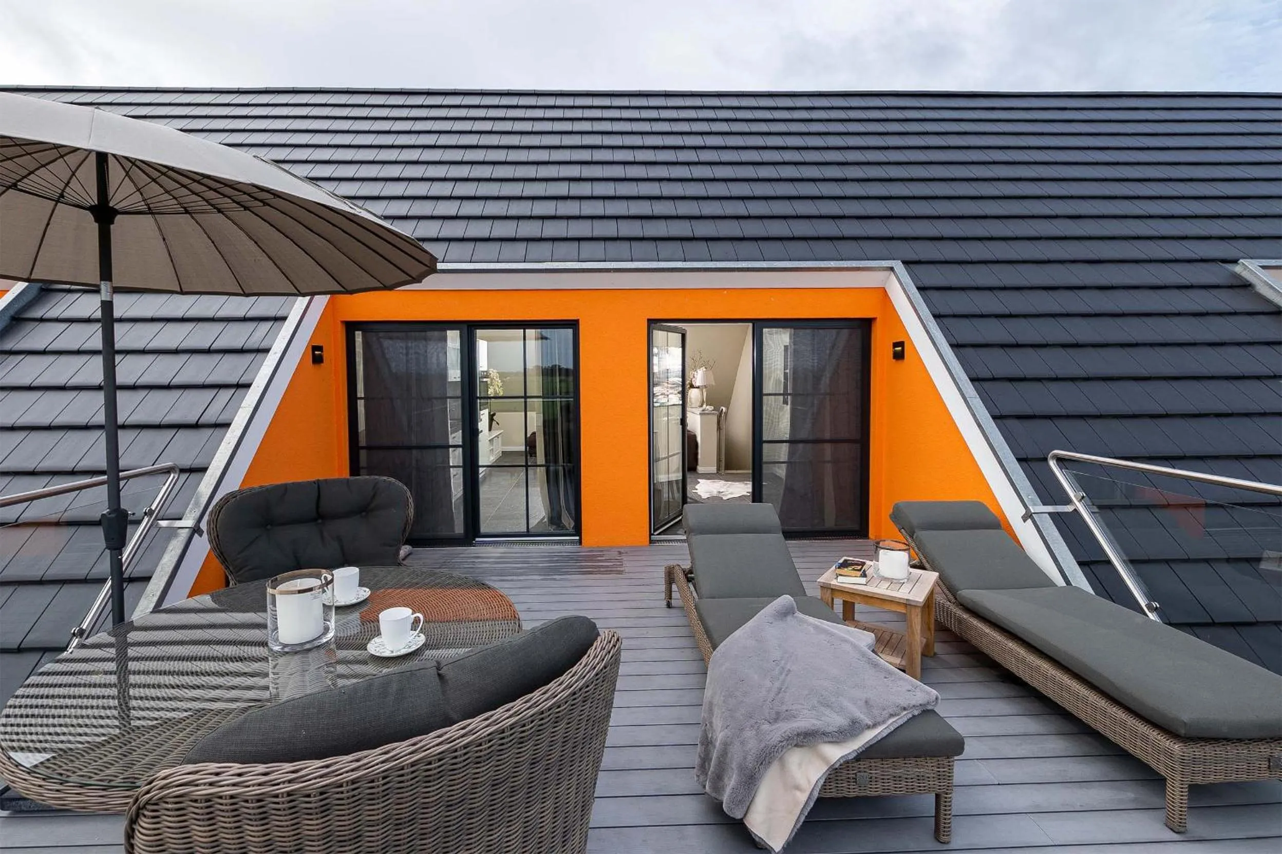 Balcony/Terrace in Luxus Resort Rügen Residenz Kubitzer Bodden