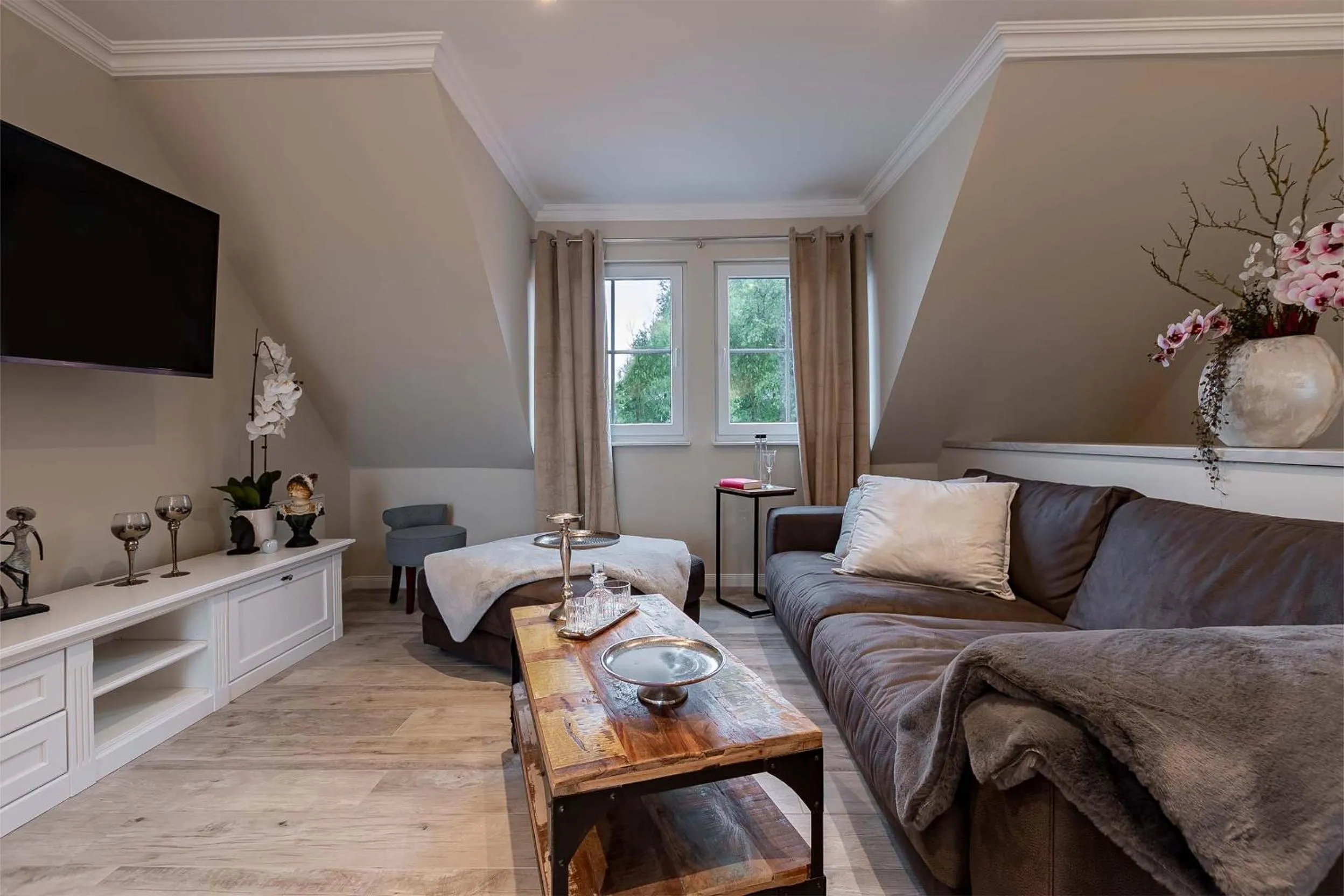 TV and multimedia in Luxus Resort Rügen Residenz Kubitzer Bodden