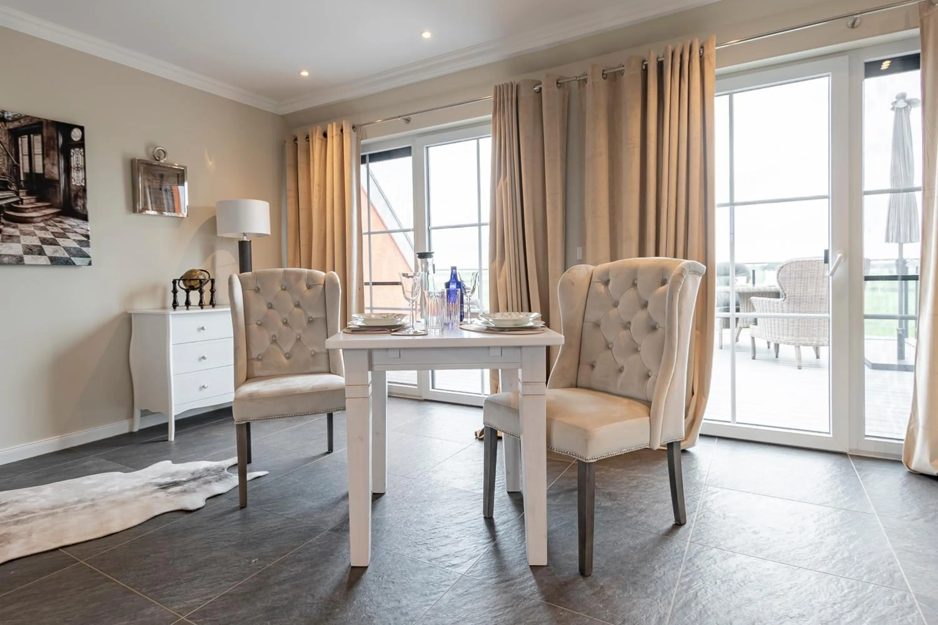 Seating area in Luxus Resort Rügen Residenz Kubitzer Bodden